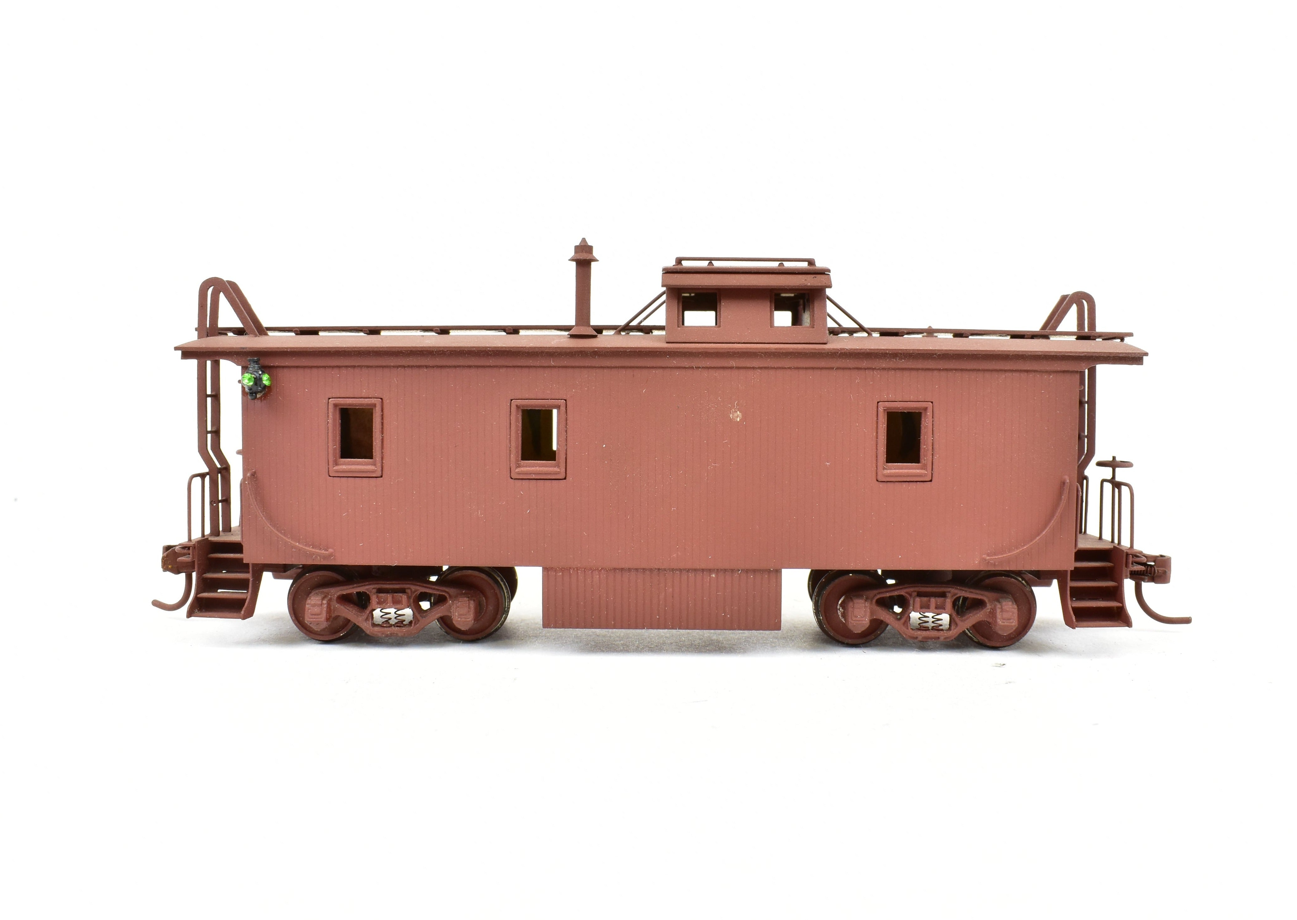 HO Brass Trains Inc. Union Pacific CA-1 Unlettered Painted Wood Caboose, No Box