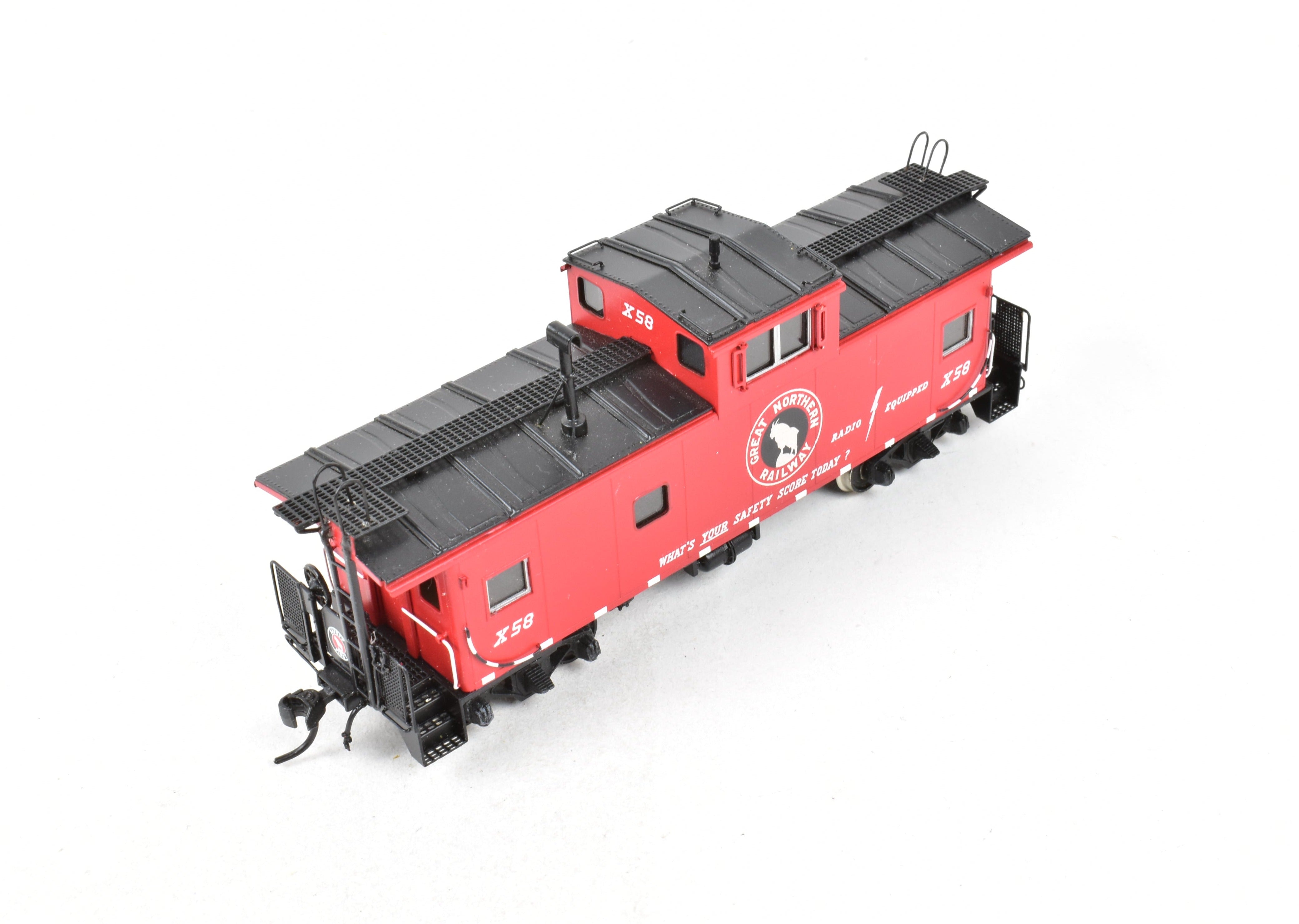 HO Scale Brass Model of the Oriental Limited Great Northern CON X Caboose X41 - 95 Class FP for Model Train Enthusiasts