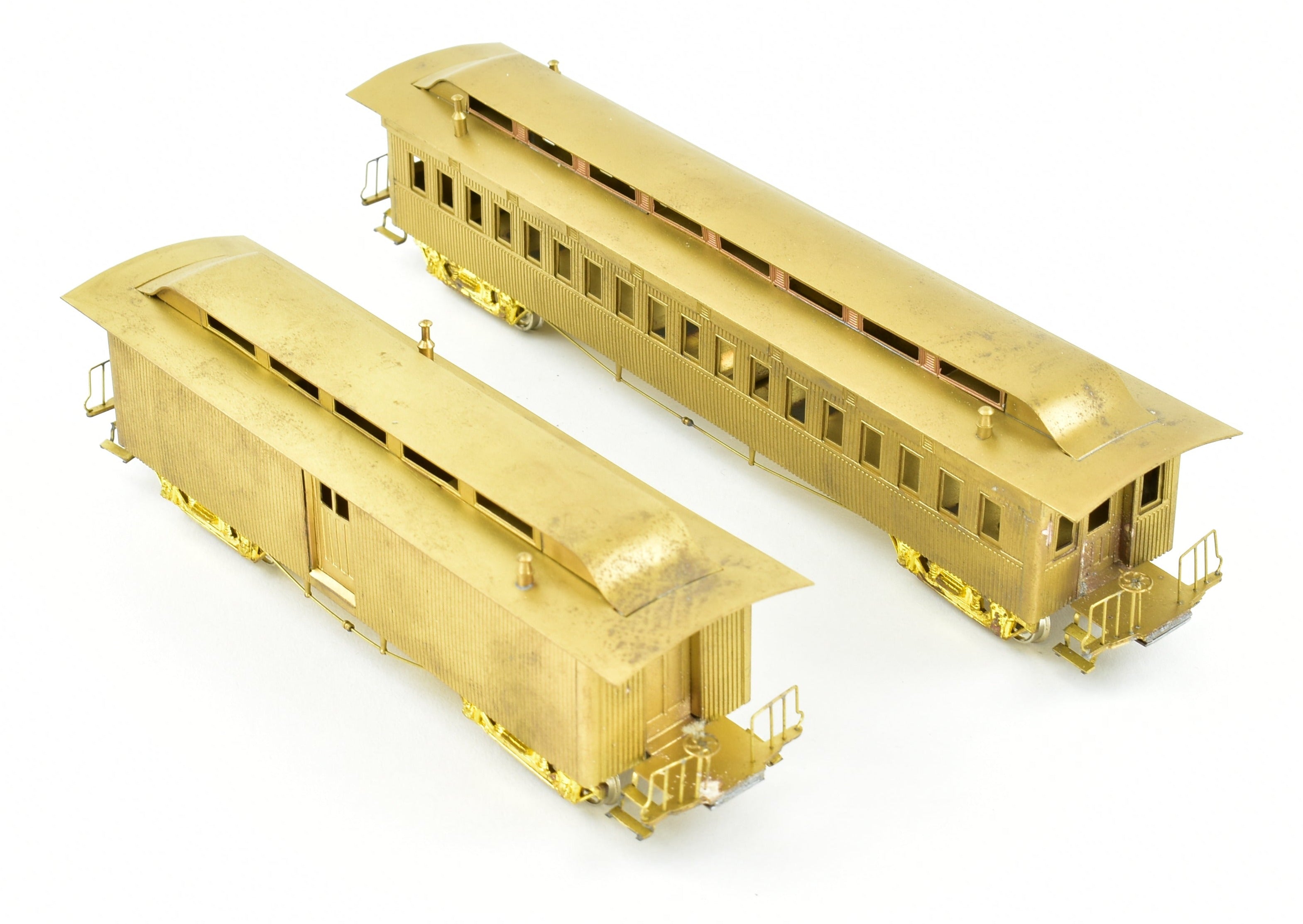 HO Scale Brass Gem Models Collectible Central Pacific Promontory Two - Car Set for Model Train Enthusiasts