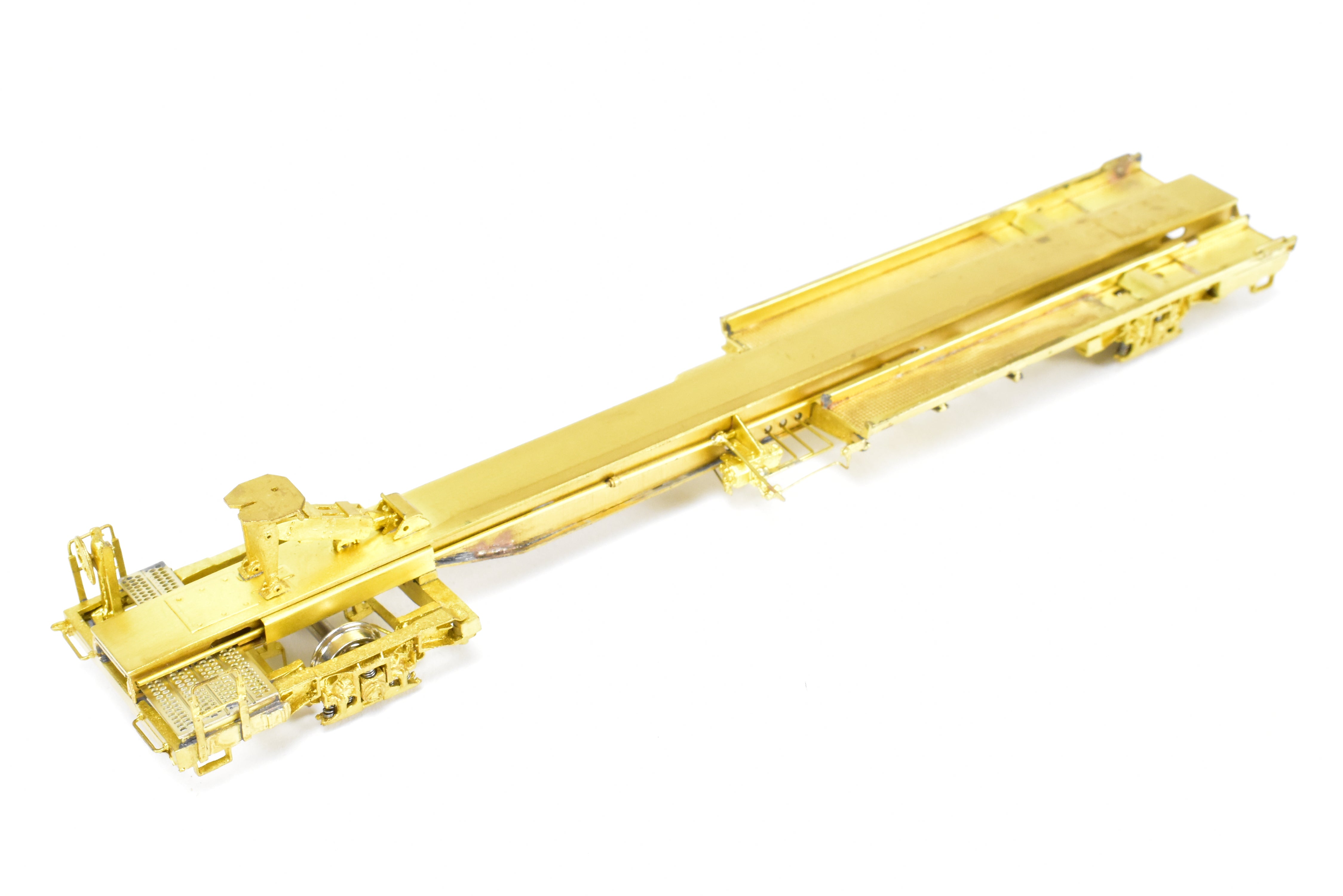 HO Scale Brass Model Railroad Car - Overland Models, Inc. (OMI) Representing Various Roads TTX - Trailer Train (TTUX) Thrall Front Runner 50' TOFC Car with National Unitruck