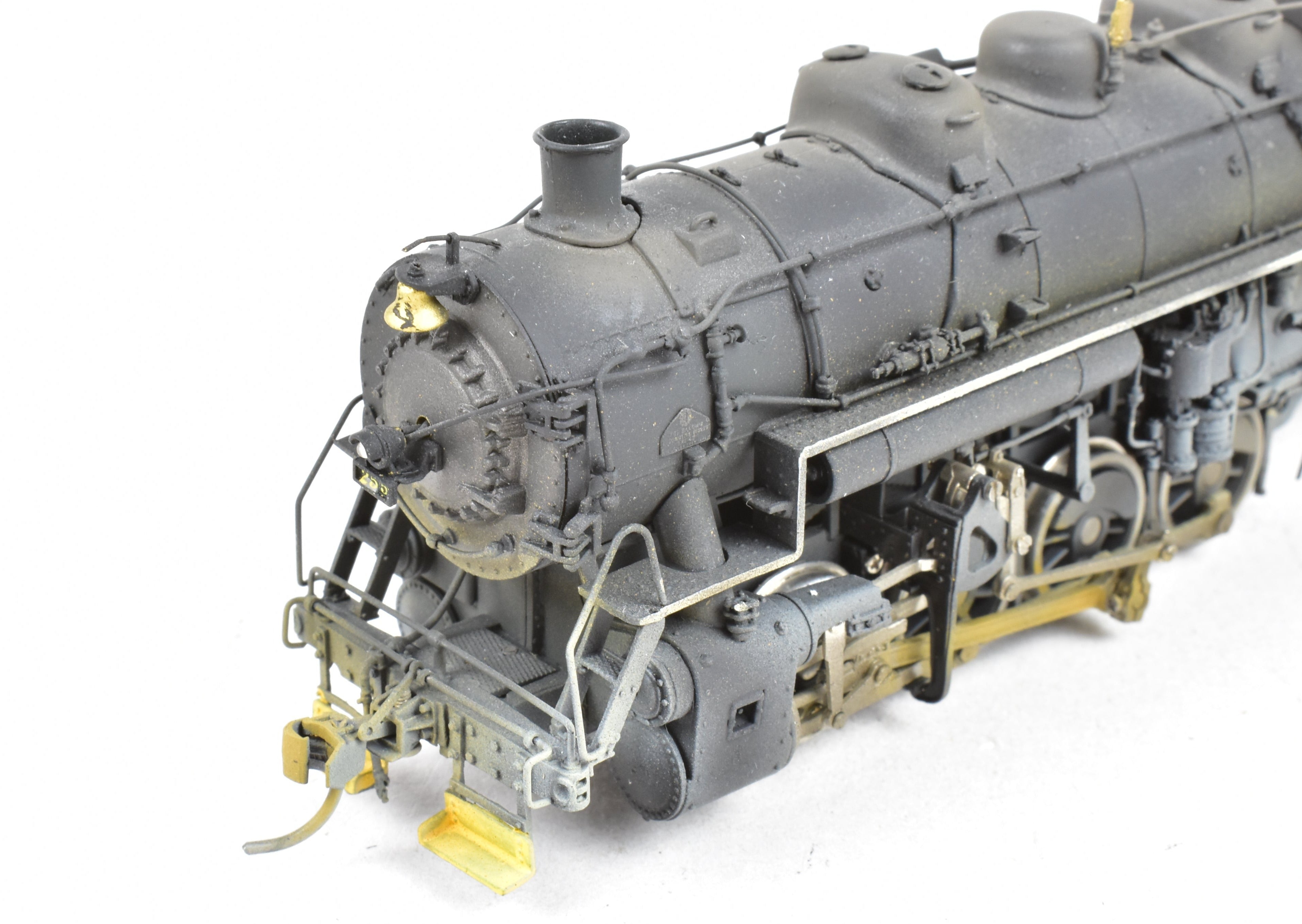 HO Scale Brass Precision Scale Co. Chesapeake & Ohio Class C - 16 0 - 8 - 0 FP Model Locomotive with Weathered No. 255, Equipped with DCC & Sound Function
