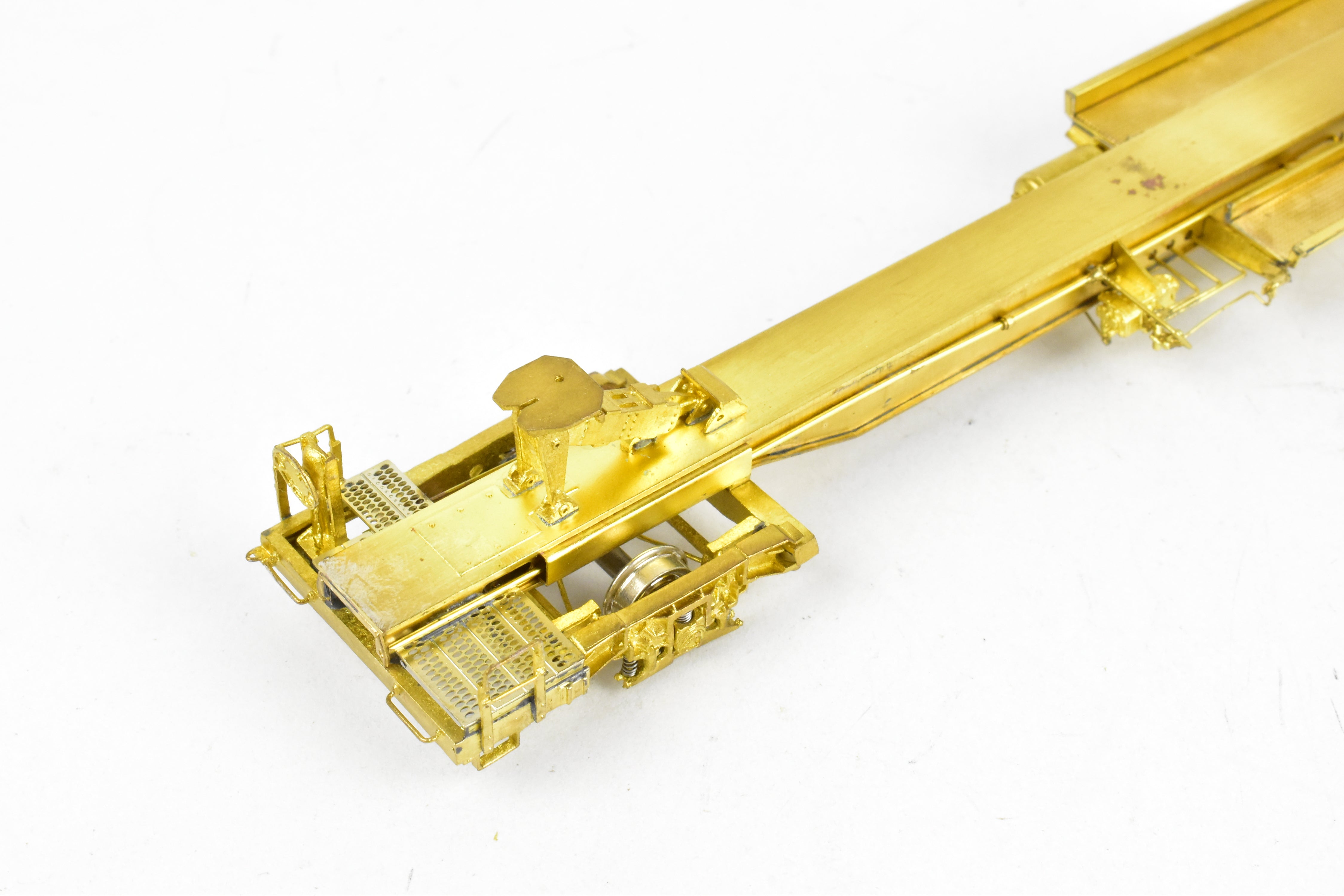 HO Brass OMI 50' TOFC Car TTUX 121046 with National Unitruck