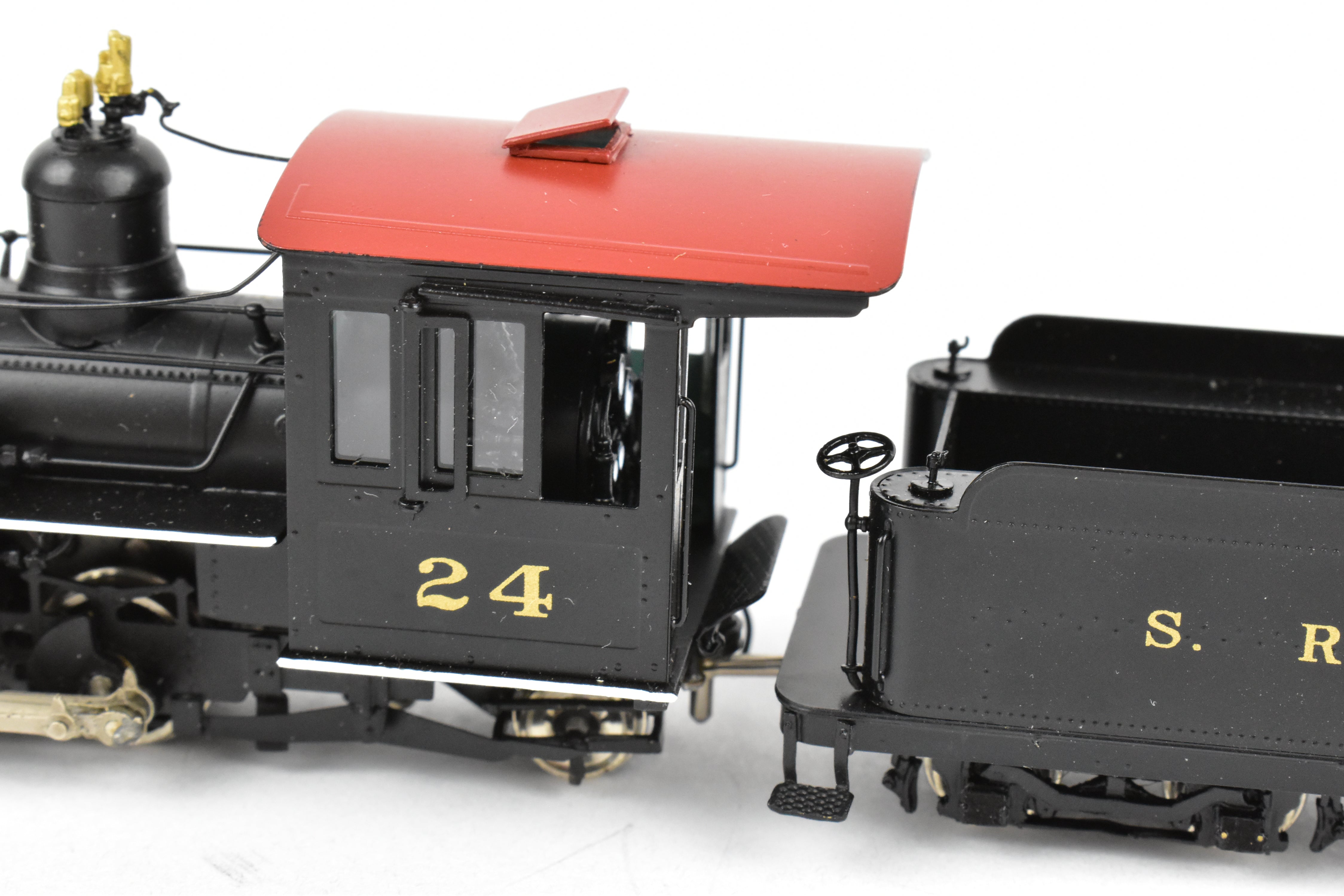 HOn30 Scale Brass Model Train & Trooper of Sandy River & Rangeley Lakes #24 2-6-2 FP - Ideal for Maine Narrow Gauge Enthusiasts