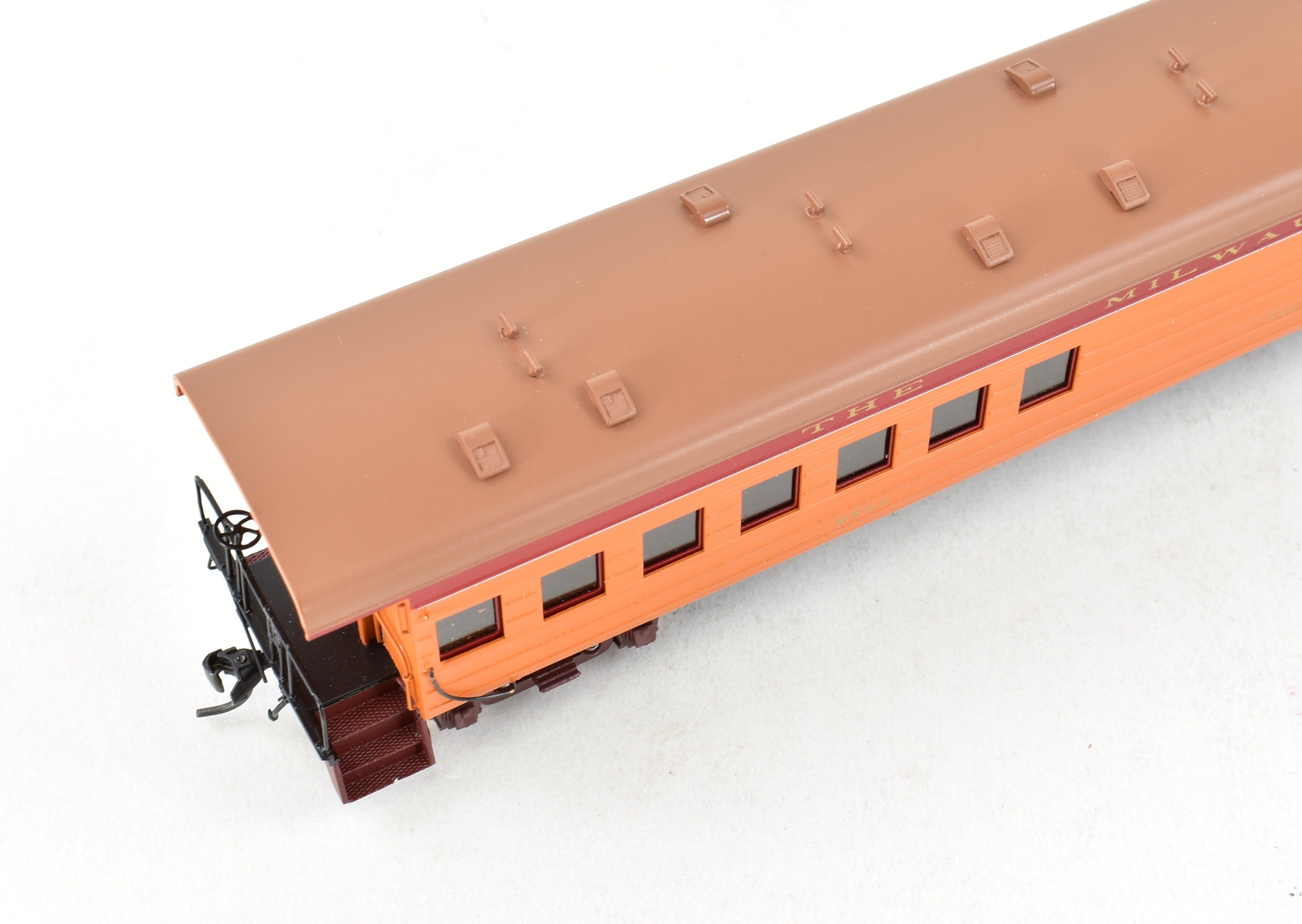 HO Scale Brass Milwaukee Road Branchline Express Mail Car by Precision Scale Co., Factory Painted