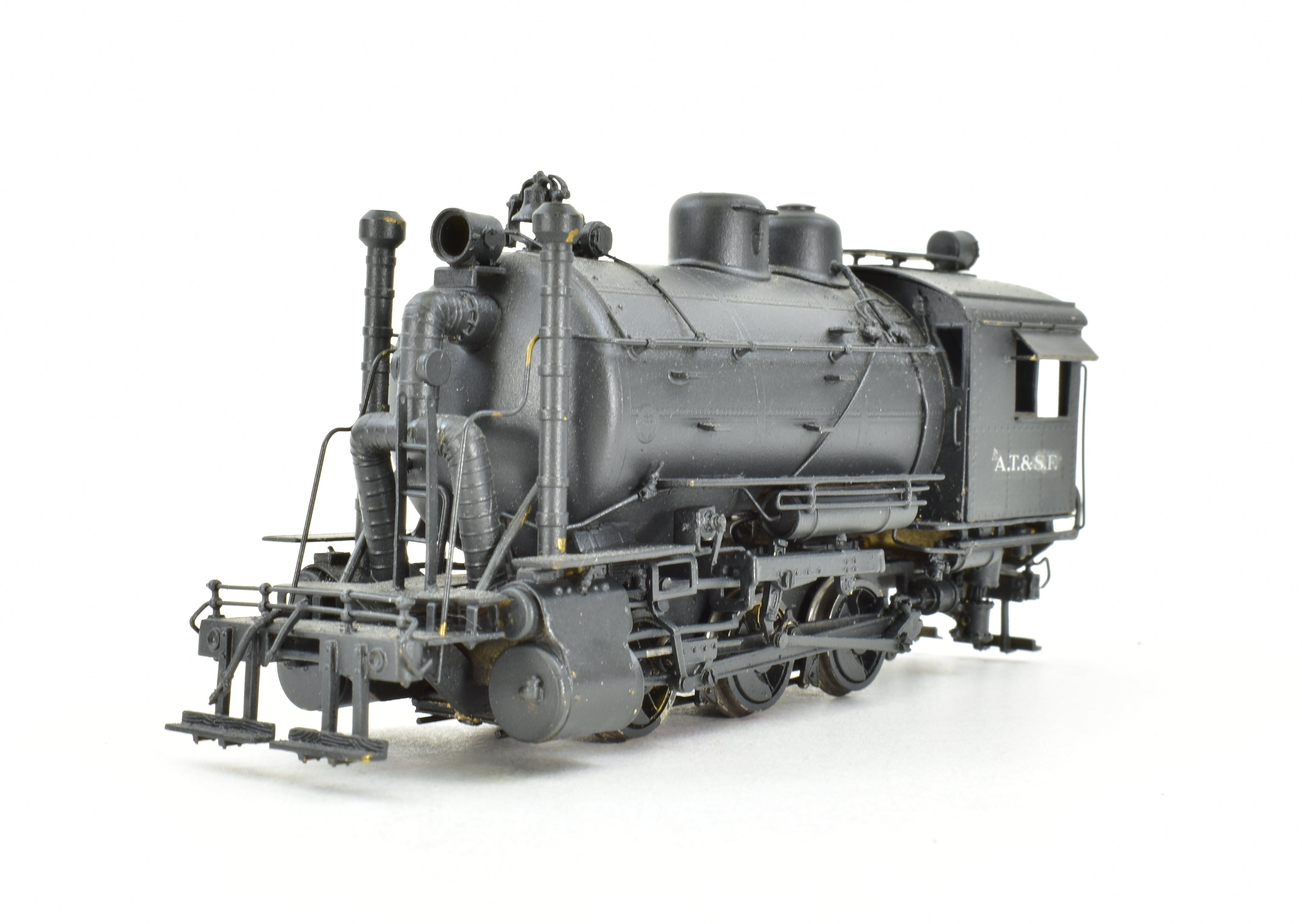 HO Scale Brass Model Train - Westside Model Co. ATSF - Santa Fe 0-6-0T Fireless Cooker #2299 with Custom Painted Finish