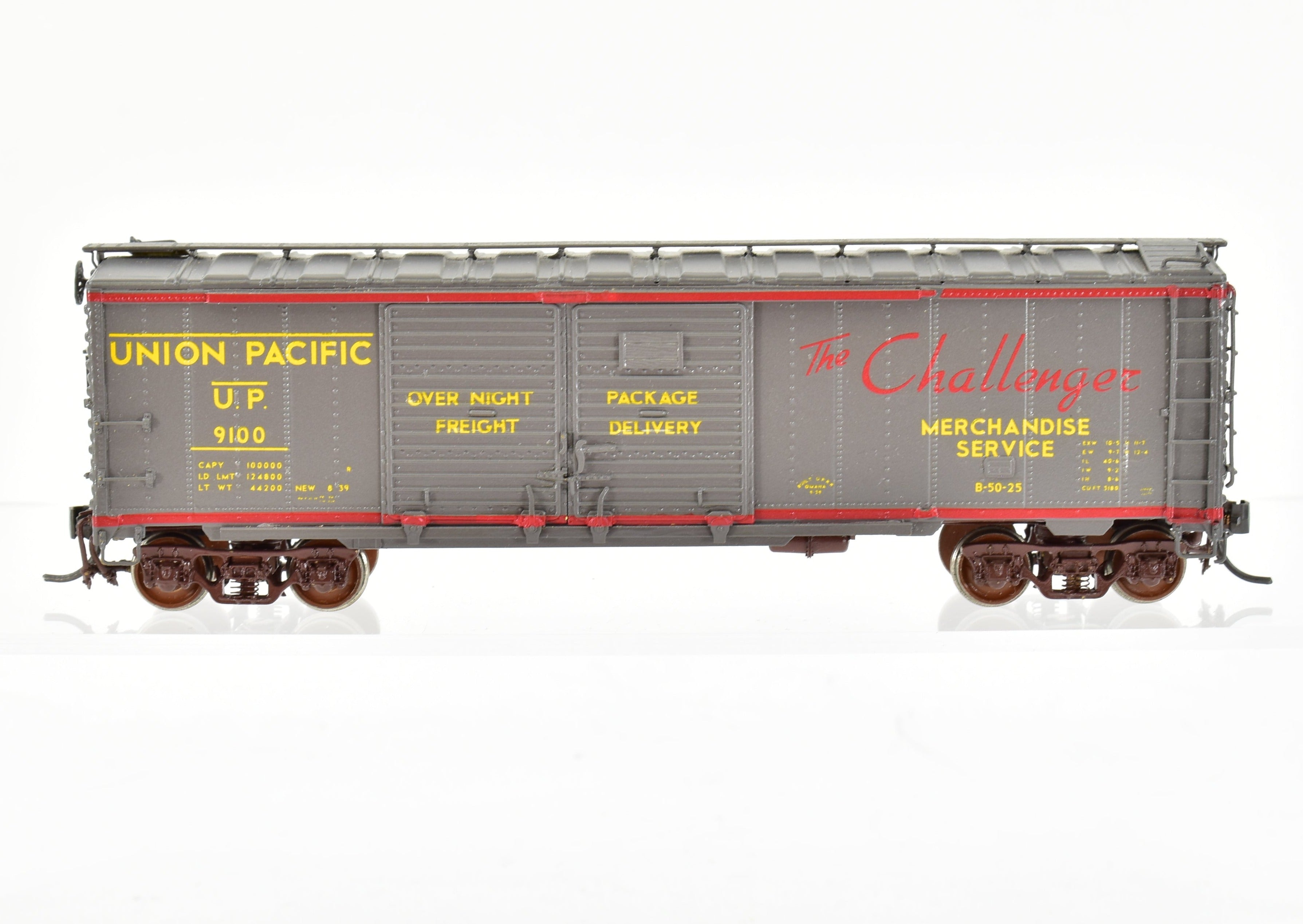 HO Scale Brass Union Pacific Express Box Car B-50-25 Series No. 9100