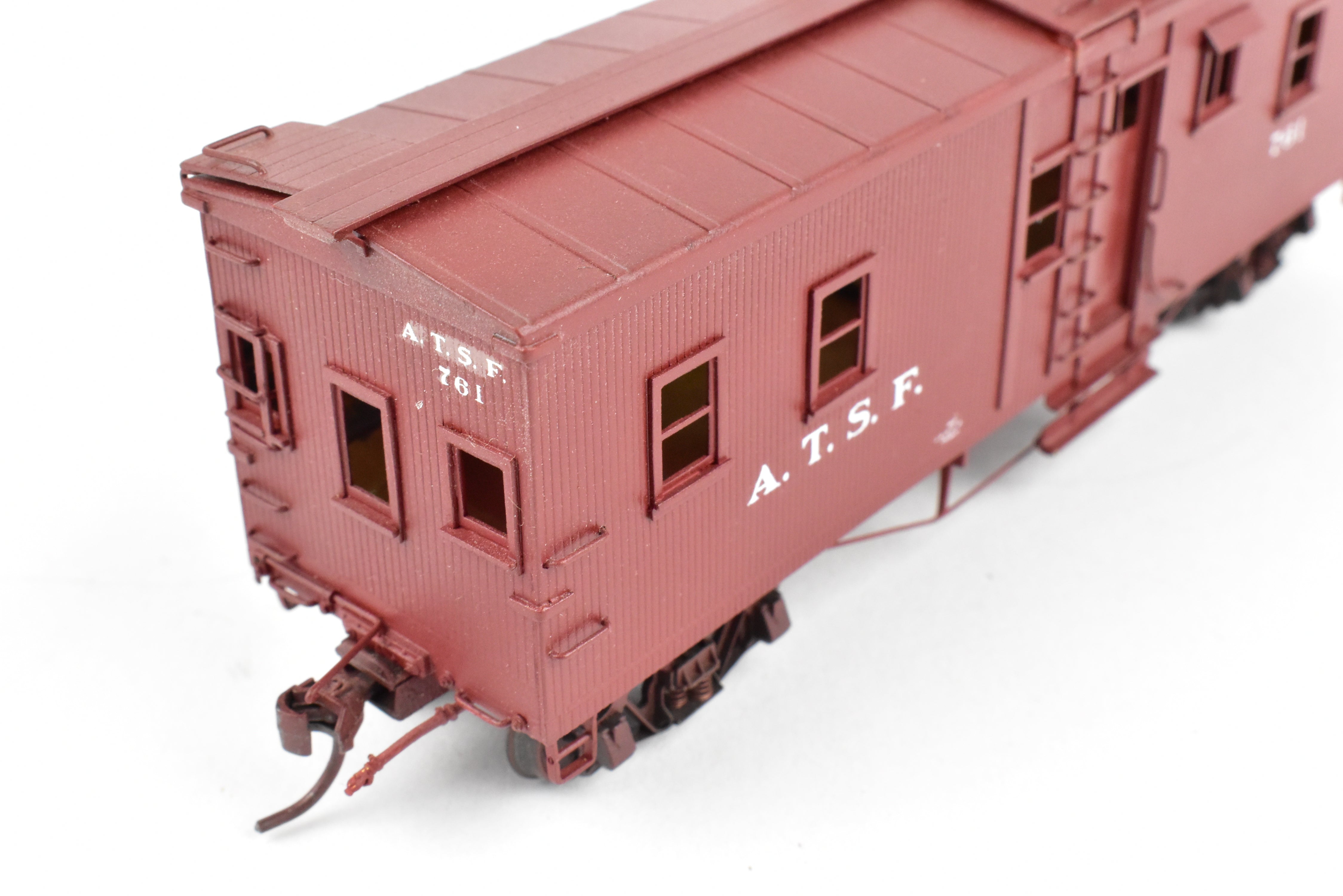 Custom Painted HO Brass Key Imports ATSF Santa Fe Caboose No. 761