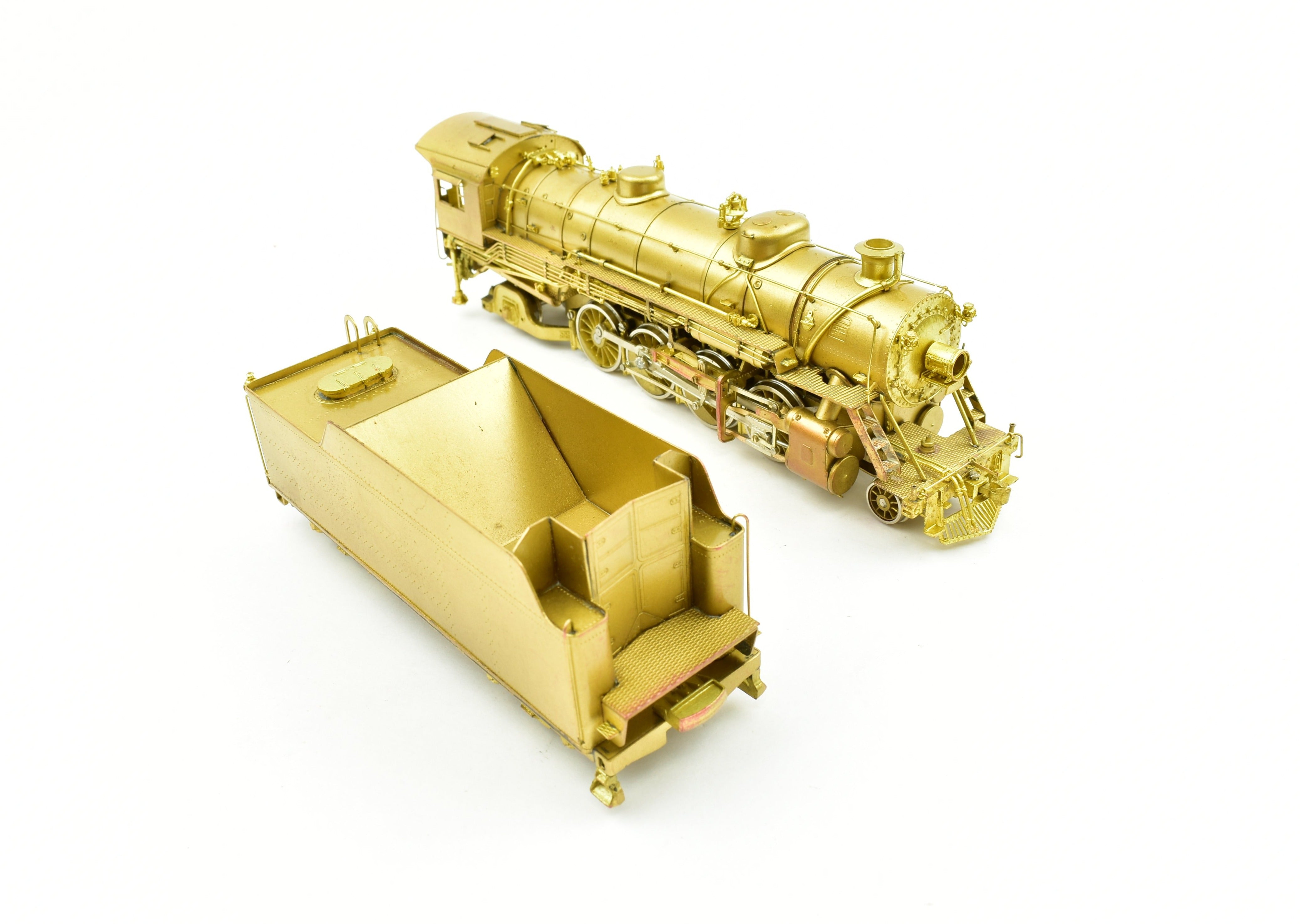 HO Scale Brass Key Imports Model of Nashville Chattanooga & St. Louis #650 2-8-2 Mikado Steam Locomotive