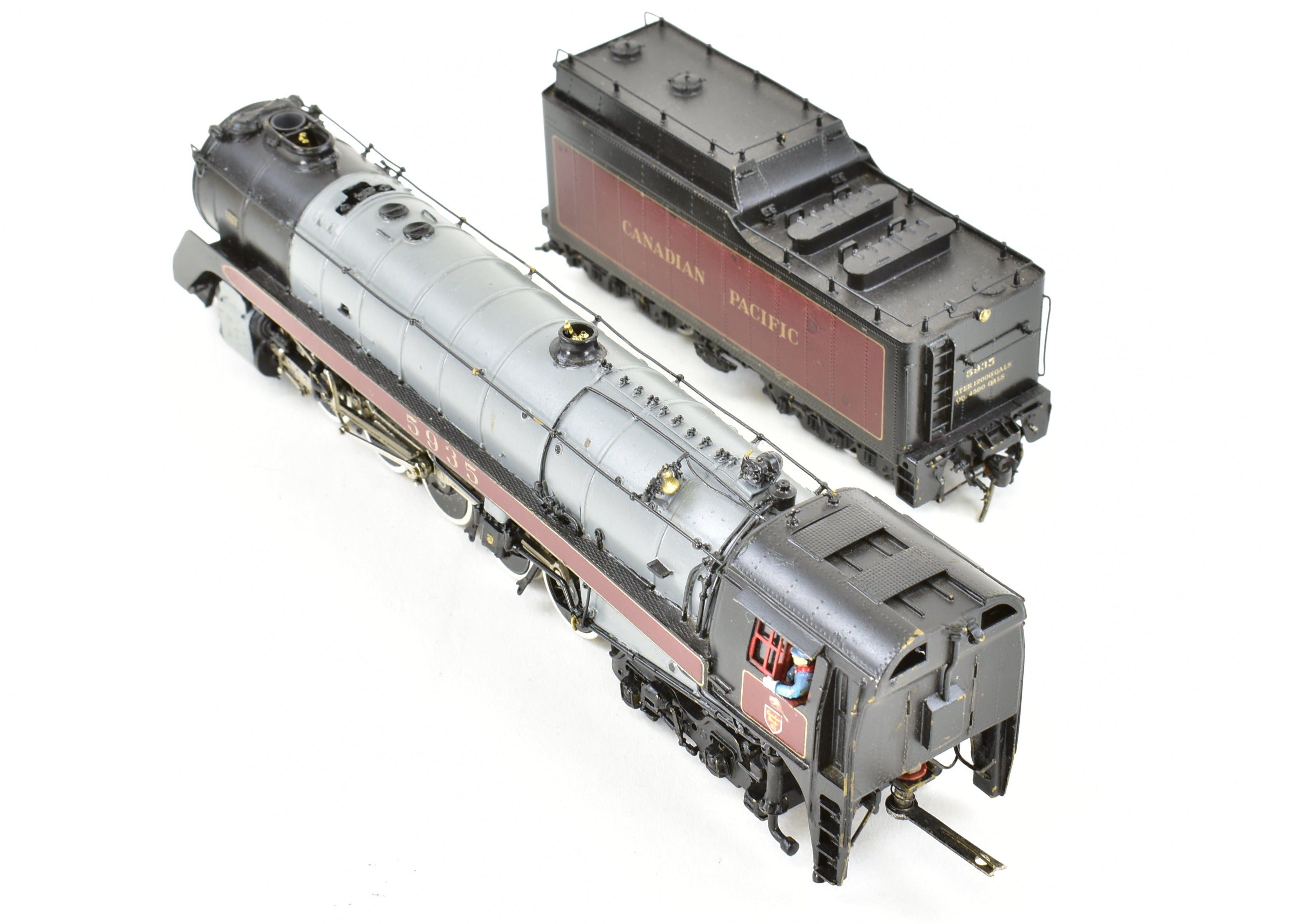 HO Scale Brass Model Train - Van Hobbies Canadian Pacific Railway T-1c 2-10-4 Selkirk with Custom Painting