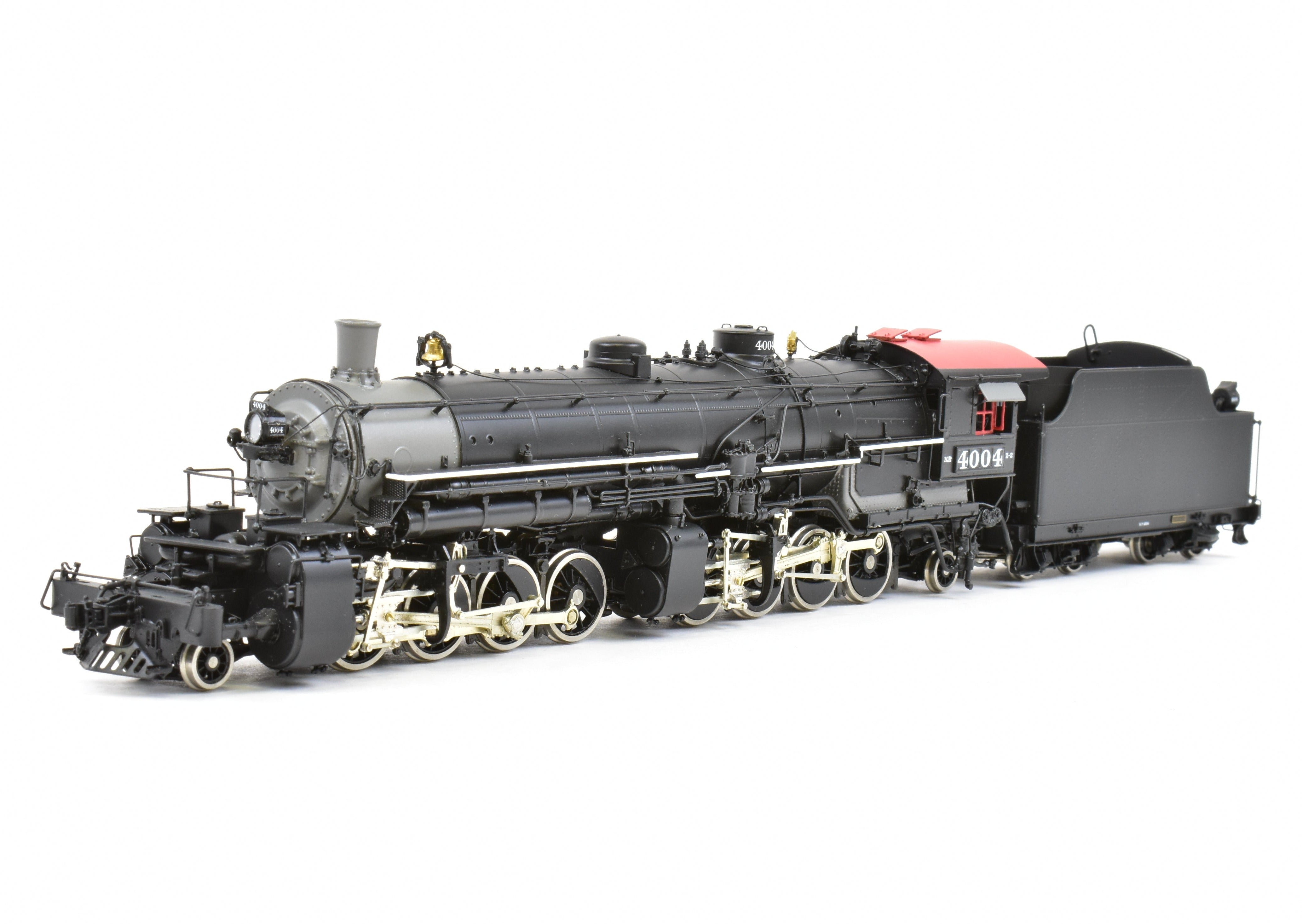 HO Scale Brass Model Train - W&R Enterprises Northern Pacific Class Z - 2 2 - 8 - 8 - 2 Version 3 Factory Painted Locomotive No. 4004