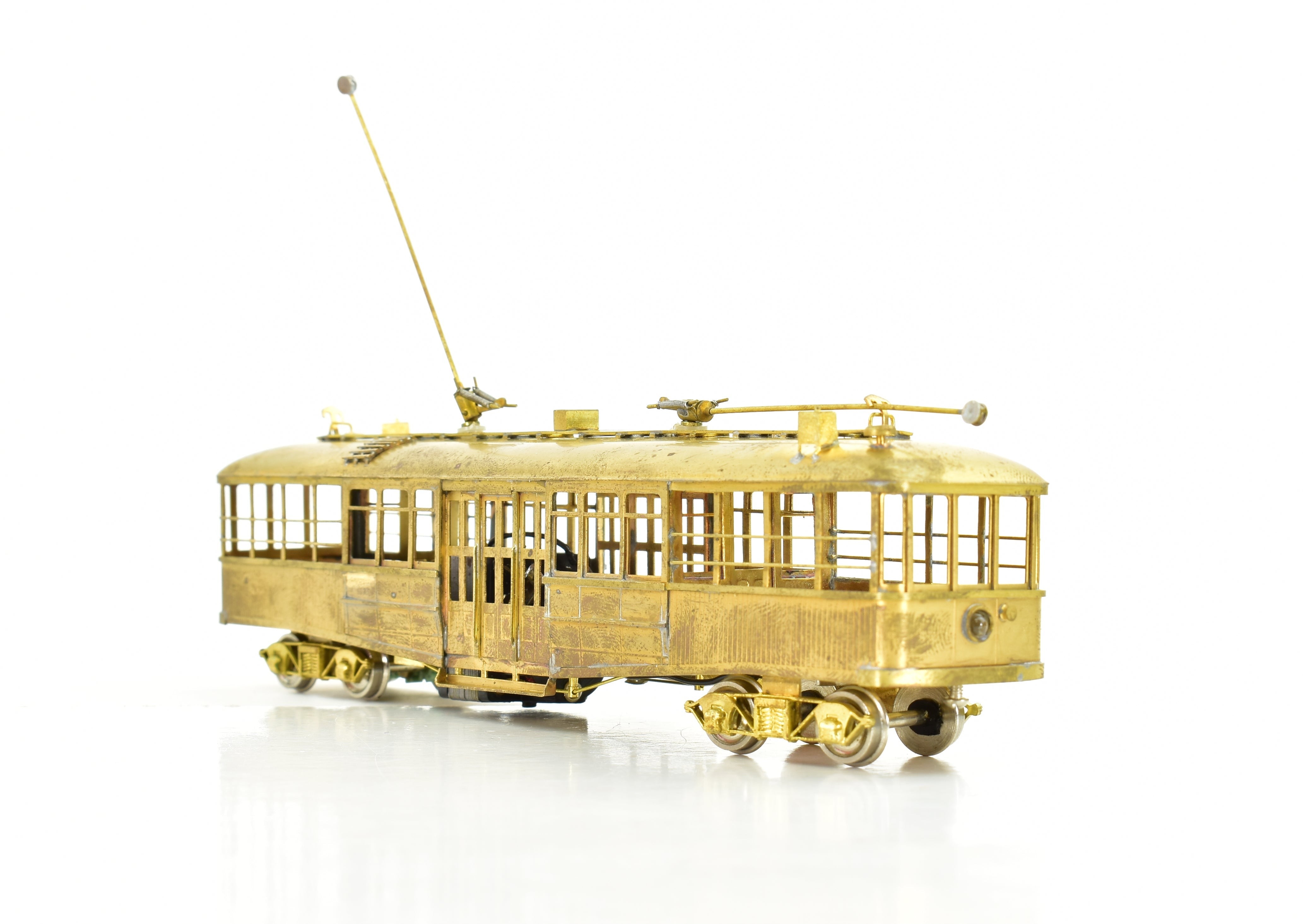 HO Scale Brass Los Angeles Railway Type CE Streetcar by S. Soho & Co. LARY - Sold As Is Condition