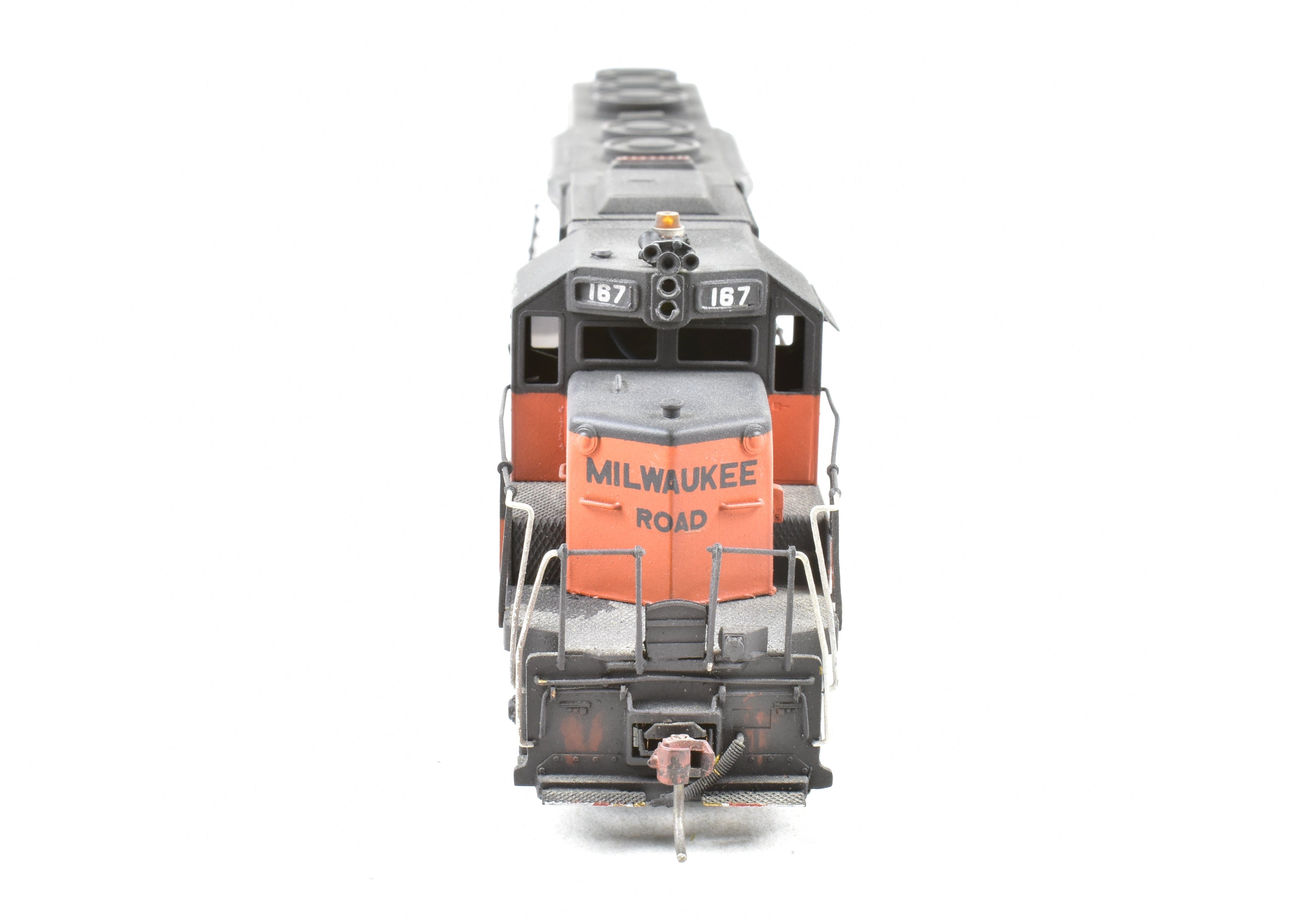 Custom Painted HO Brass Alco MILW - Milwaukee Road EMD SD40 Diesel No. 167