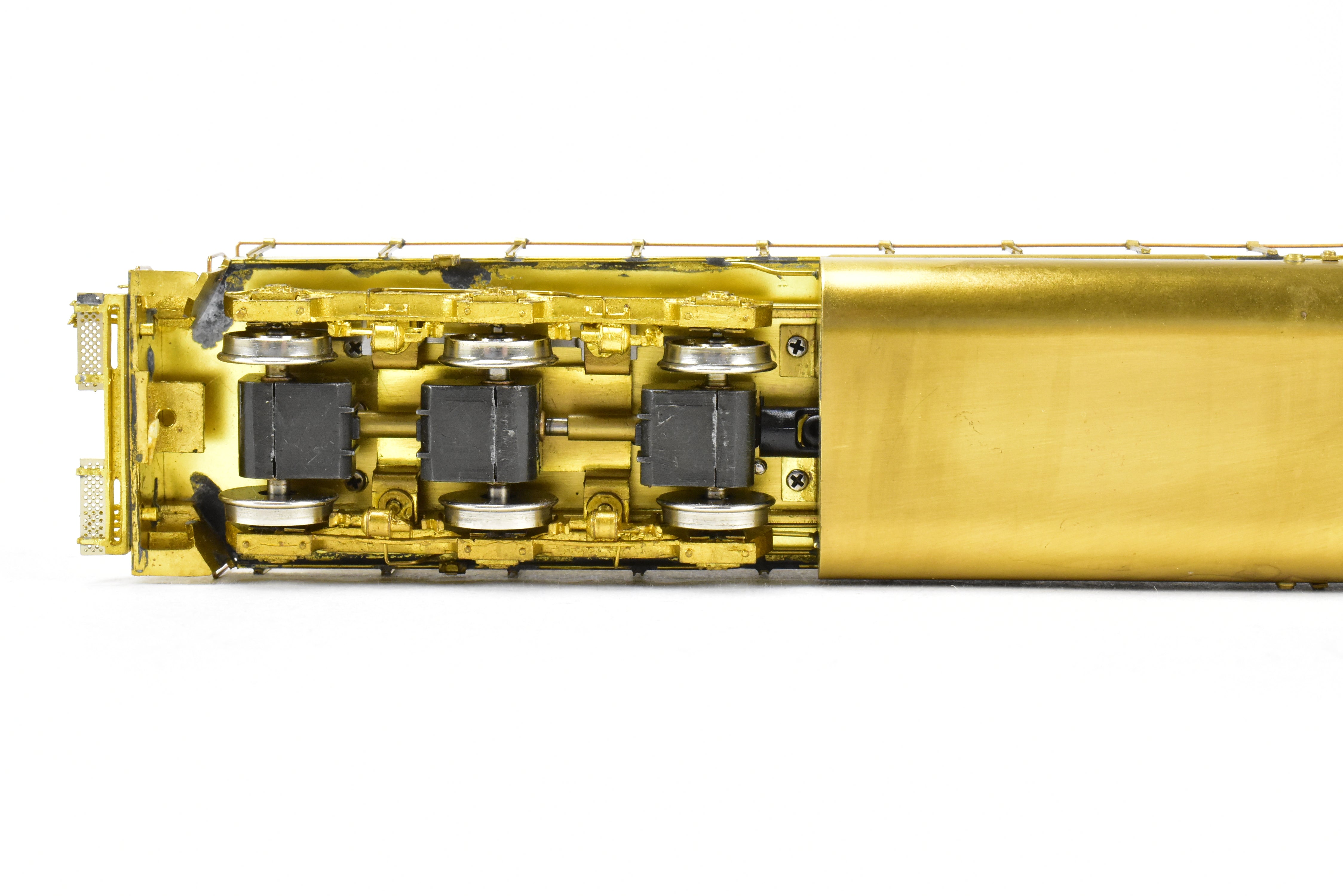 HO Scale Brass Model Train Locomotive - Overland Models Inc. EMD SD40 Low Hood with Dynamic Brakes and Low Mounted Brake Cylinders for Various Railroads