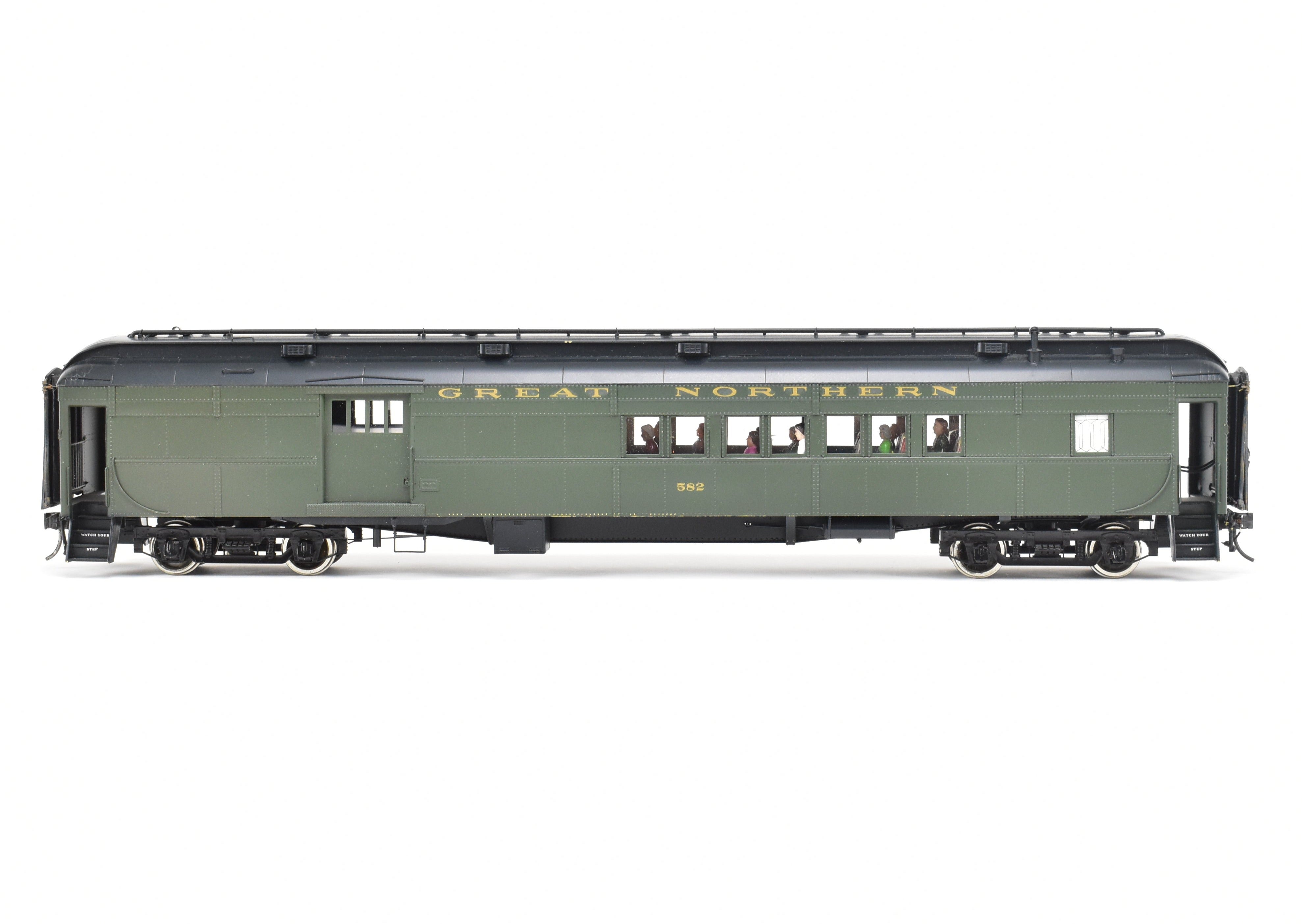 O Scale 1:48th Oriental Limited Great Northern H.W Combine/Caboose Model - Brass, Custom - Finished, Numbered 582