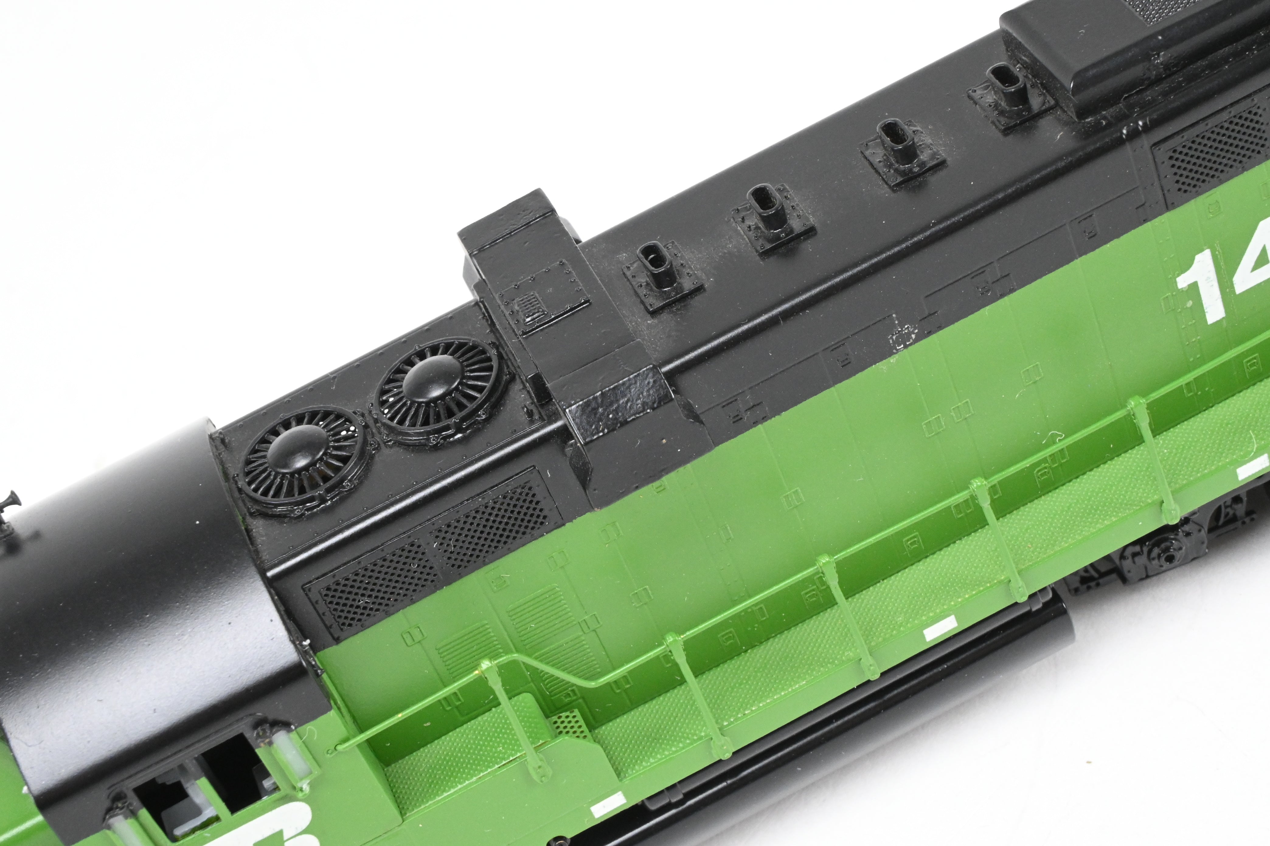 HO Scale Brass Model Train - Oriental Limited BN - Burlington Northern EMD GP - 7 Chop Nose Locomotive with Custom Painting and Numbering CP #1402