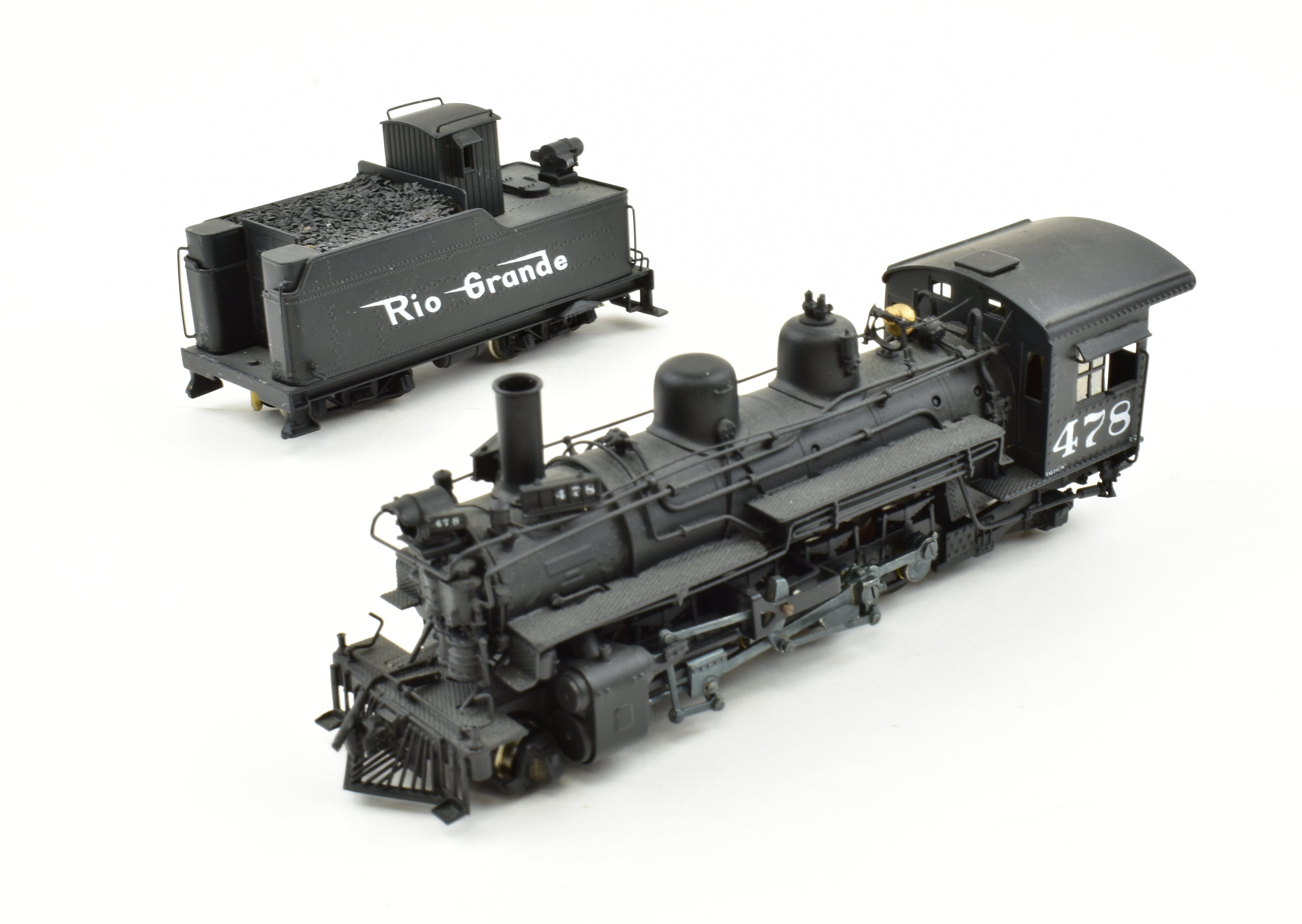 HOn3 Brass PFM - United D&RGW Denver & Rio Grande Western K - 28 2 - 8 - 2 Custom - Painted Locomotive #478