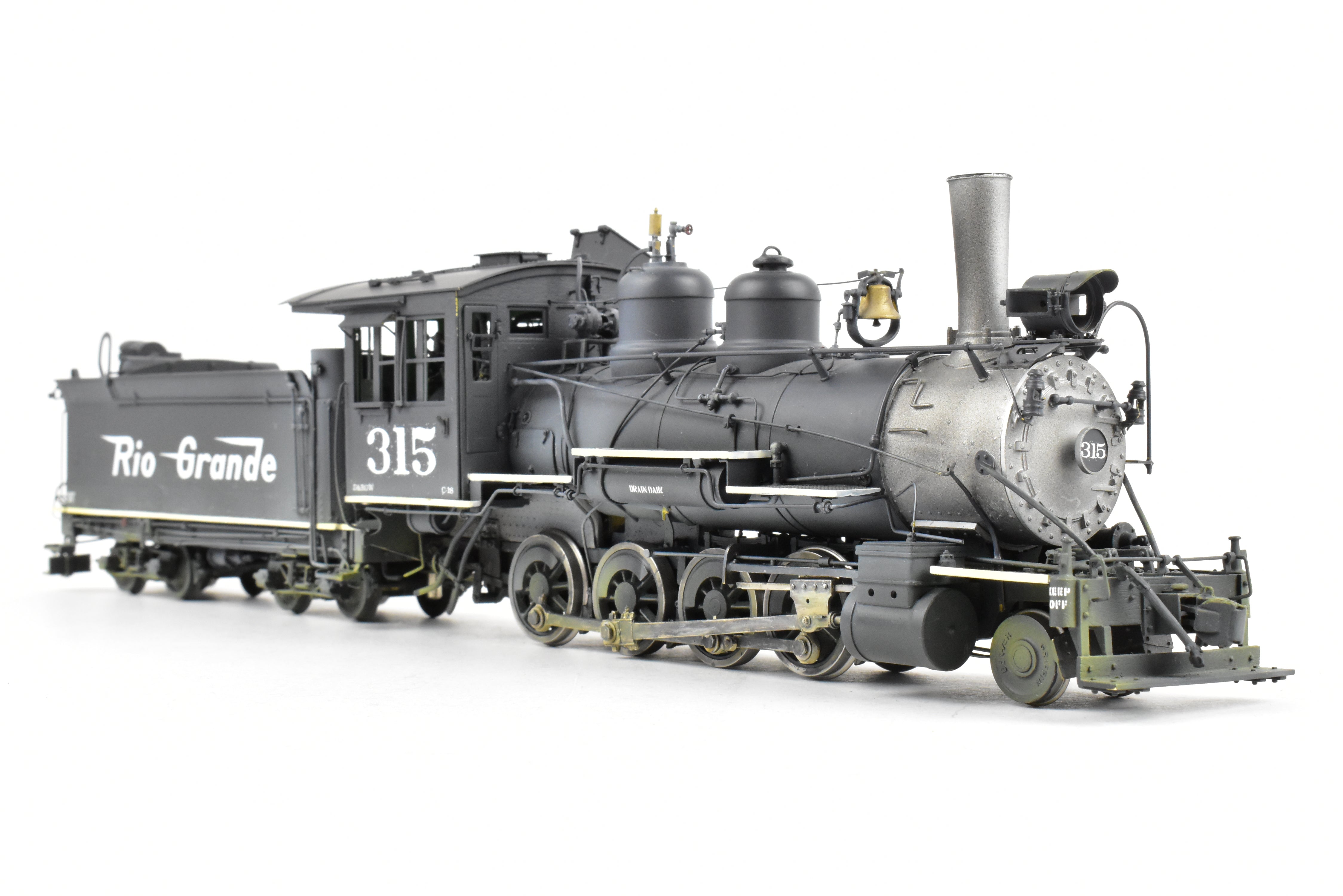 Brass OMI - Overland Models D&RGW C-18 2-8-0 #315 Weathered 1940s Switching Locomotive