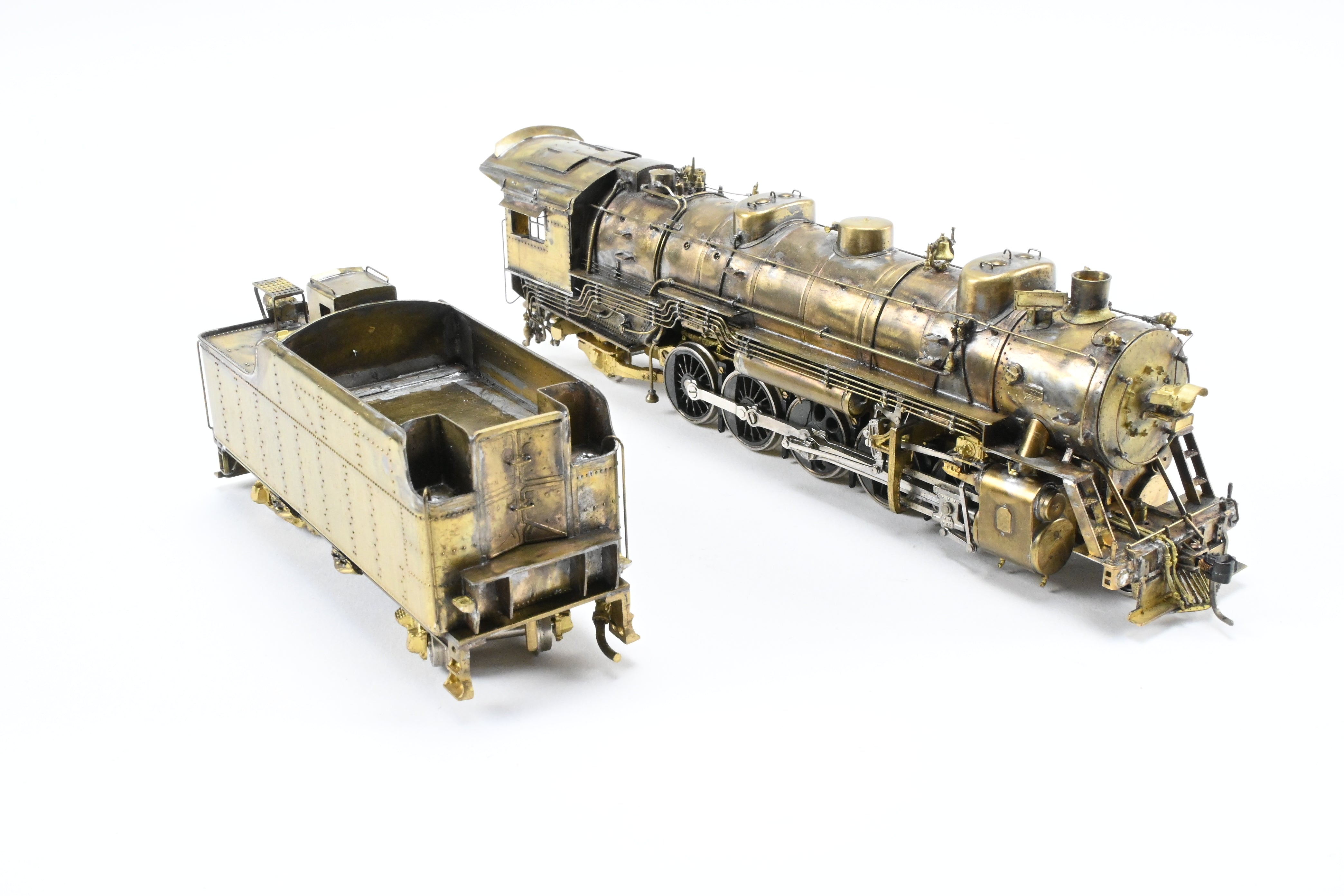 HO Scale Custom-Made Brass Model of Joe G. Collias Scratch-Built Missouri Pacific 2-10-2 Locomotive No. 1718 (Formerly Wabash)