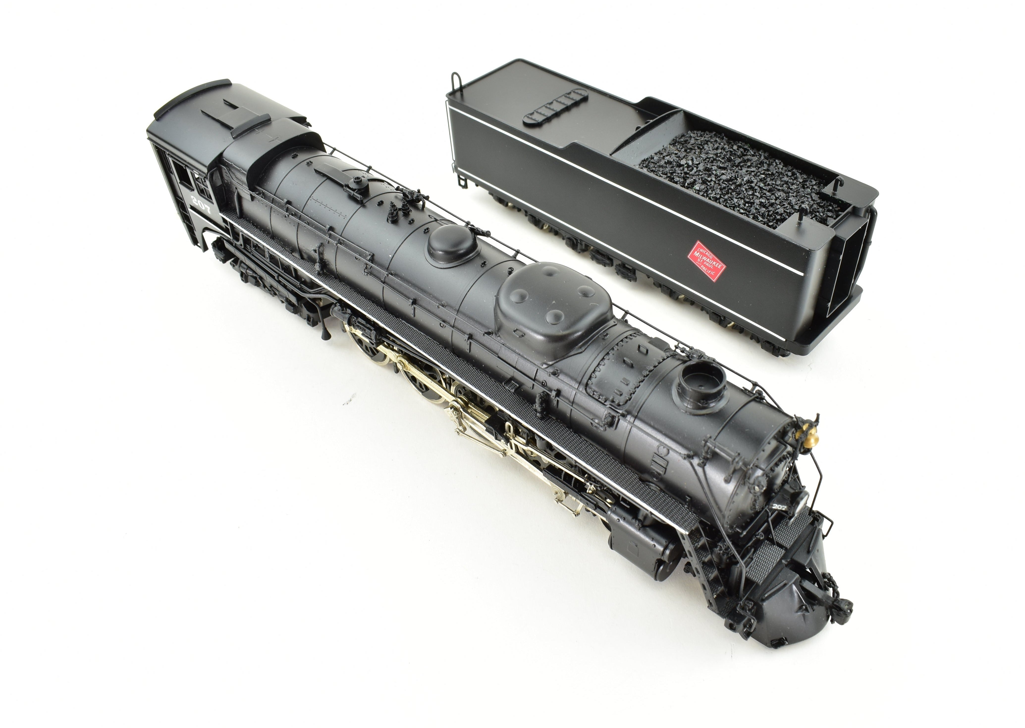 Rare HO Scale Brass Model Train - PFM Fujiyama Milwaukee Road 4-8-4 Class S-2 1985 Factory Painted