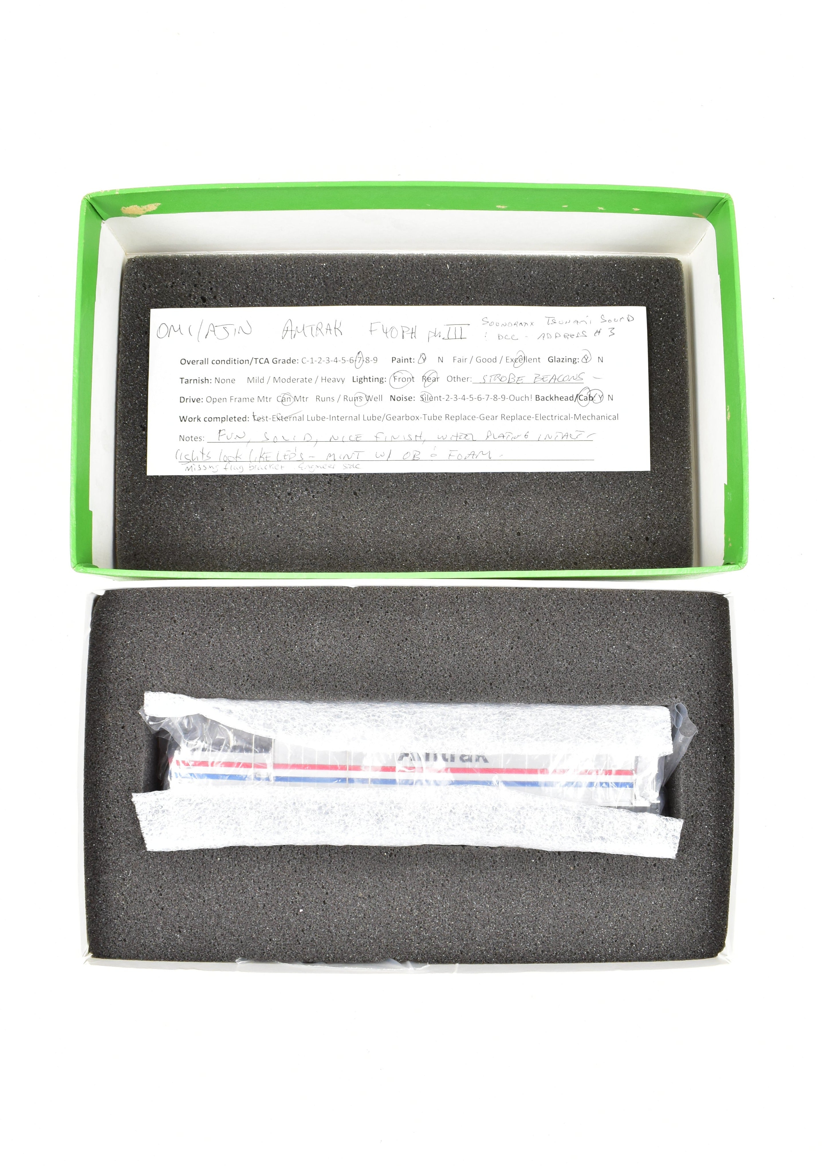 HO Scale Brass Amtrak F40PH Ph. III by Overland Models - Factory Painted, DCC & Sound
