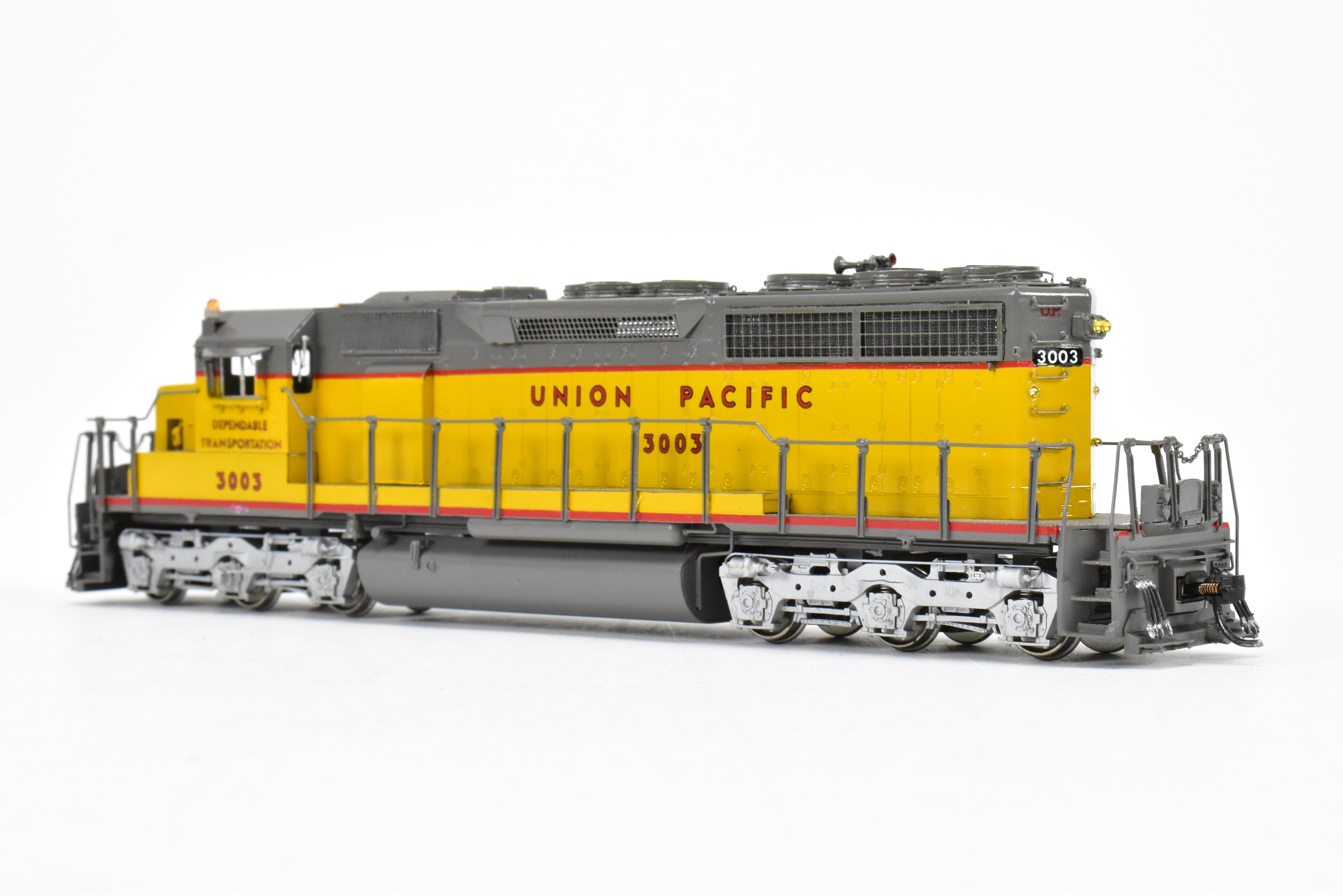 HO Scale Brass Model Train by Overland Models Inc. - Union Pacific EMD SD40 Low Nose Locomotive C/P No. 3003