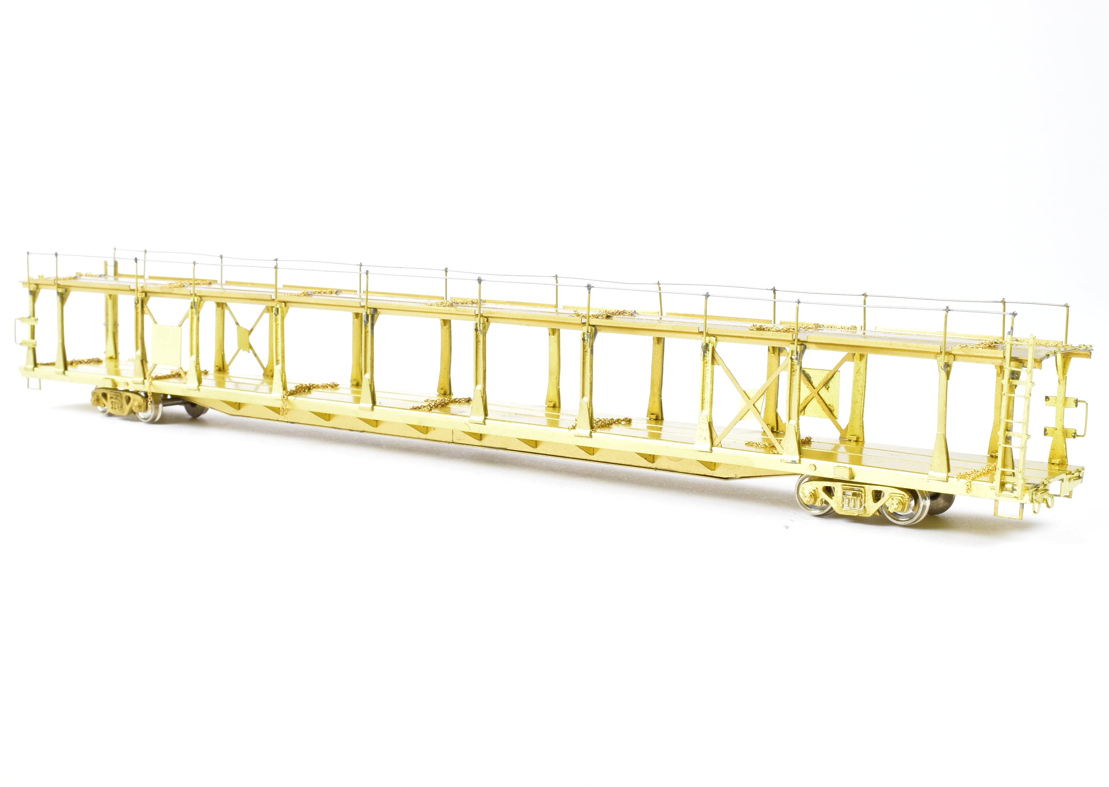 HO Brass Bi - Level Open Auto Rack by OMI Overland Models, Inc. for Various Roads