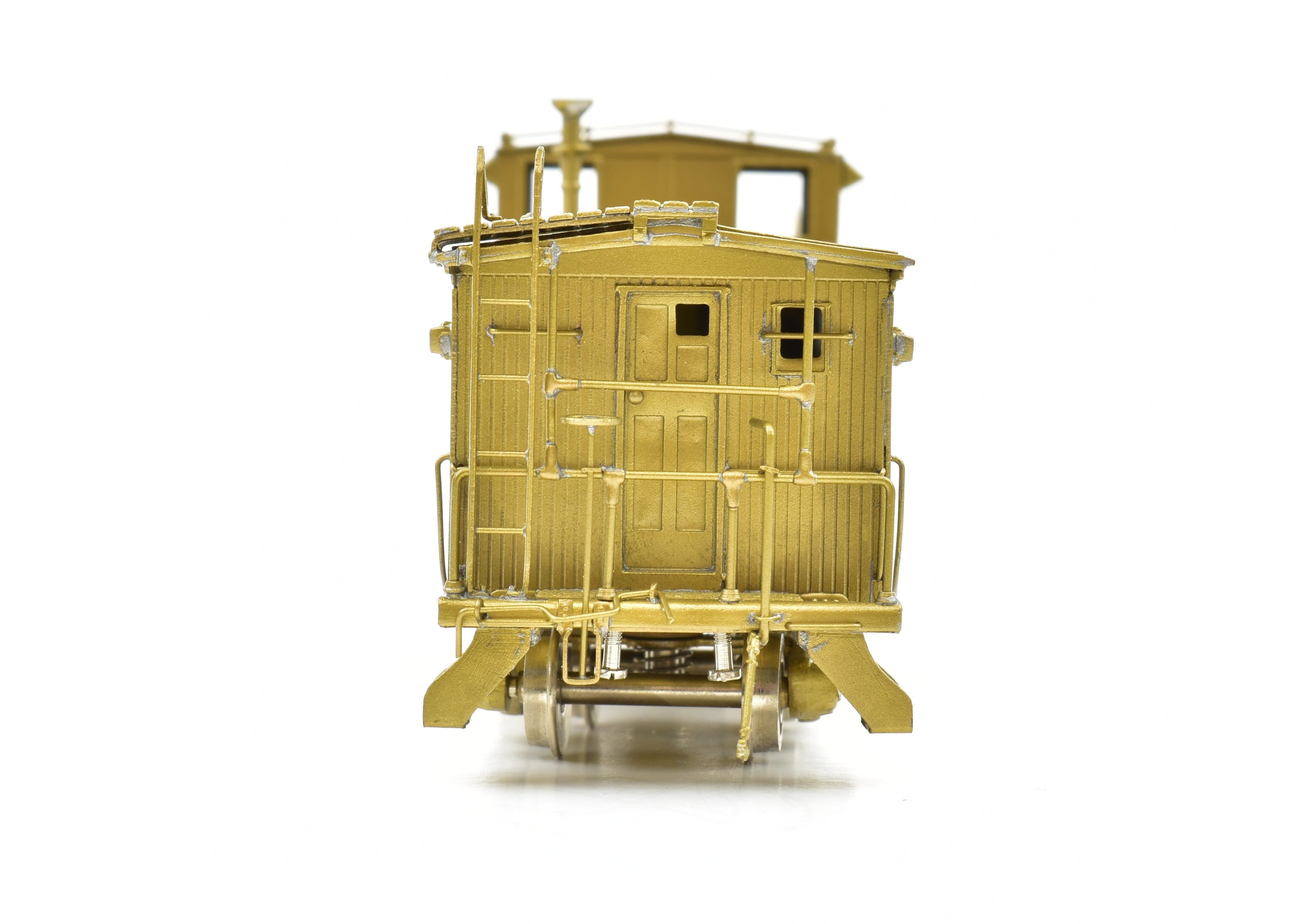 HO Scale Brass SLSF - Frisco Caboose with Steel Cupola Model by OMI - Overland Models, Inc.