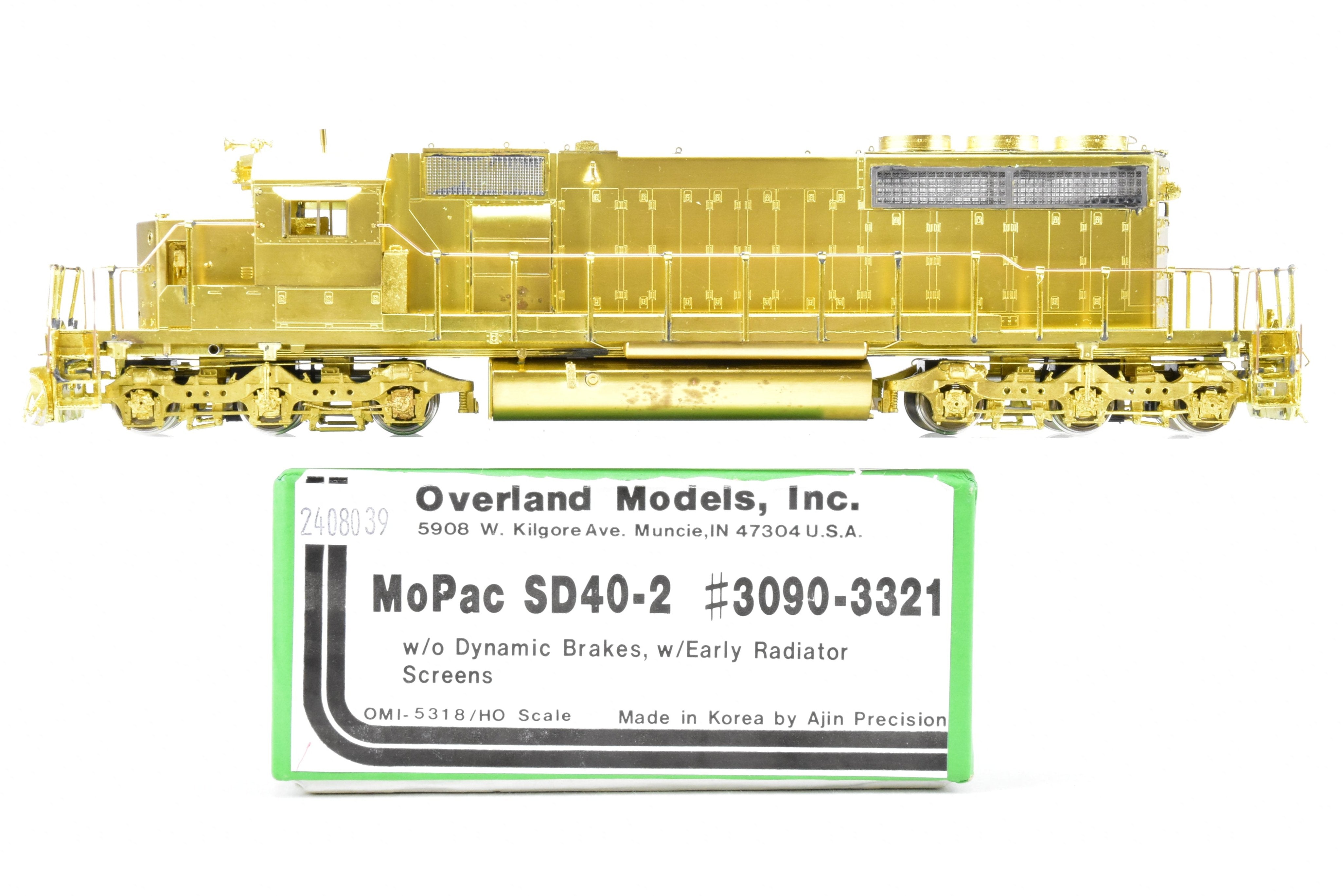HO Brass OMI Overland MP Missouri Pacific EMD SD40-2 Early Radiator No Dynamic Brakes
