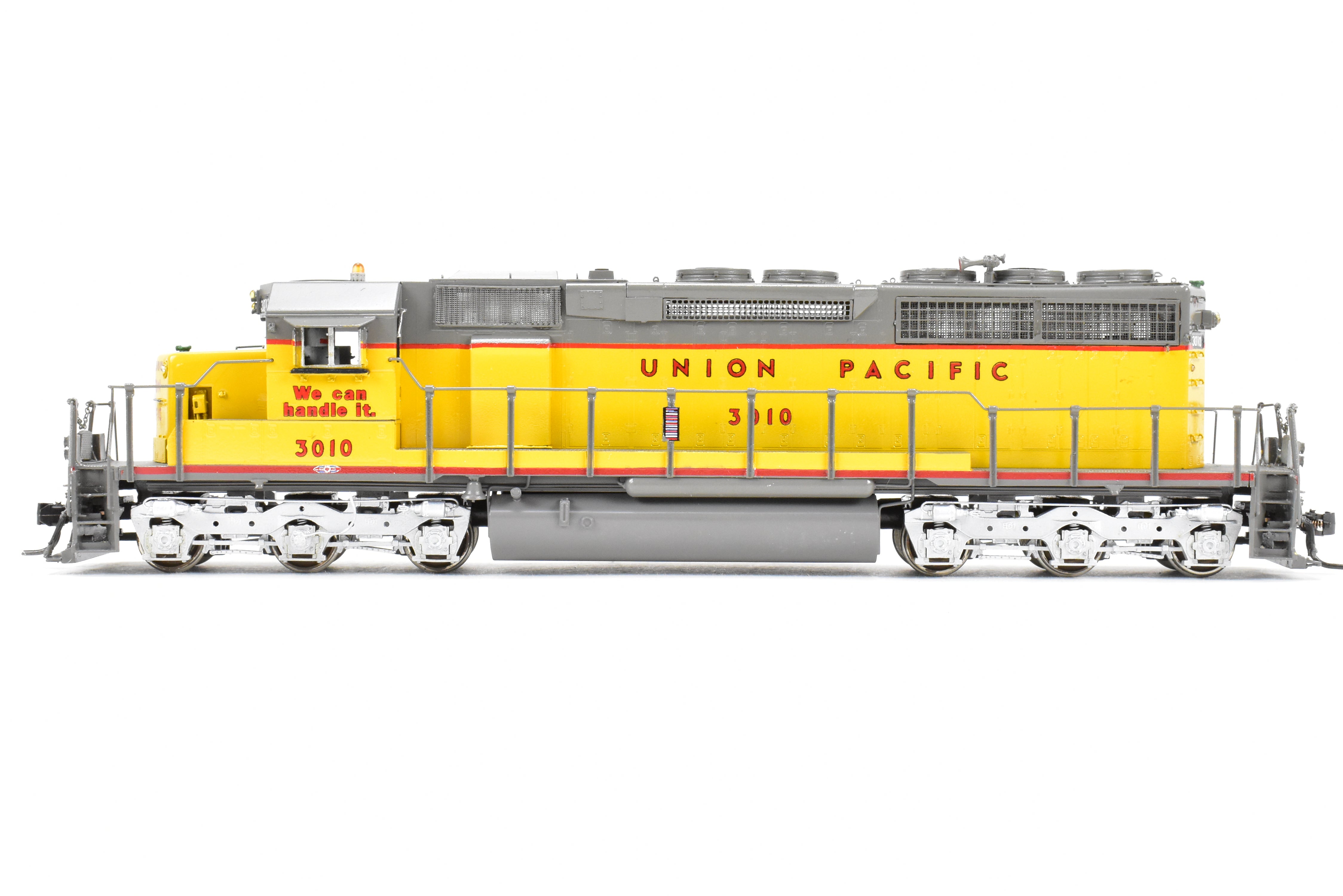 HO Scale Brass Model Train - Overland Models Inc. Union Pacific EMD SD40 Low Hood Custom Painted Locomotive No. 3010