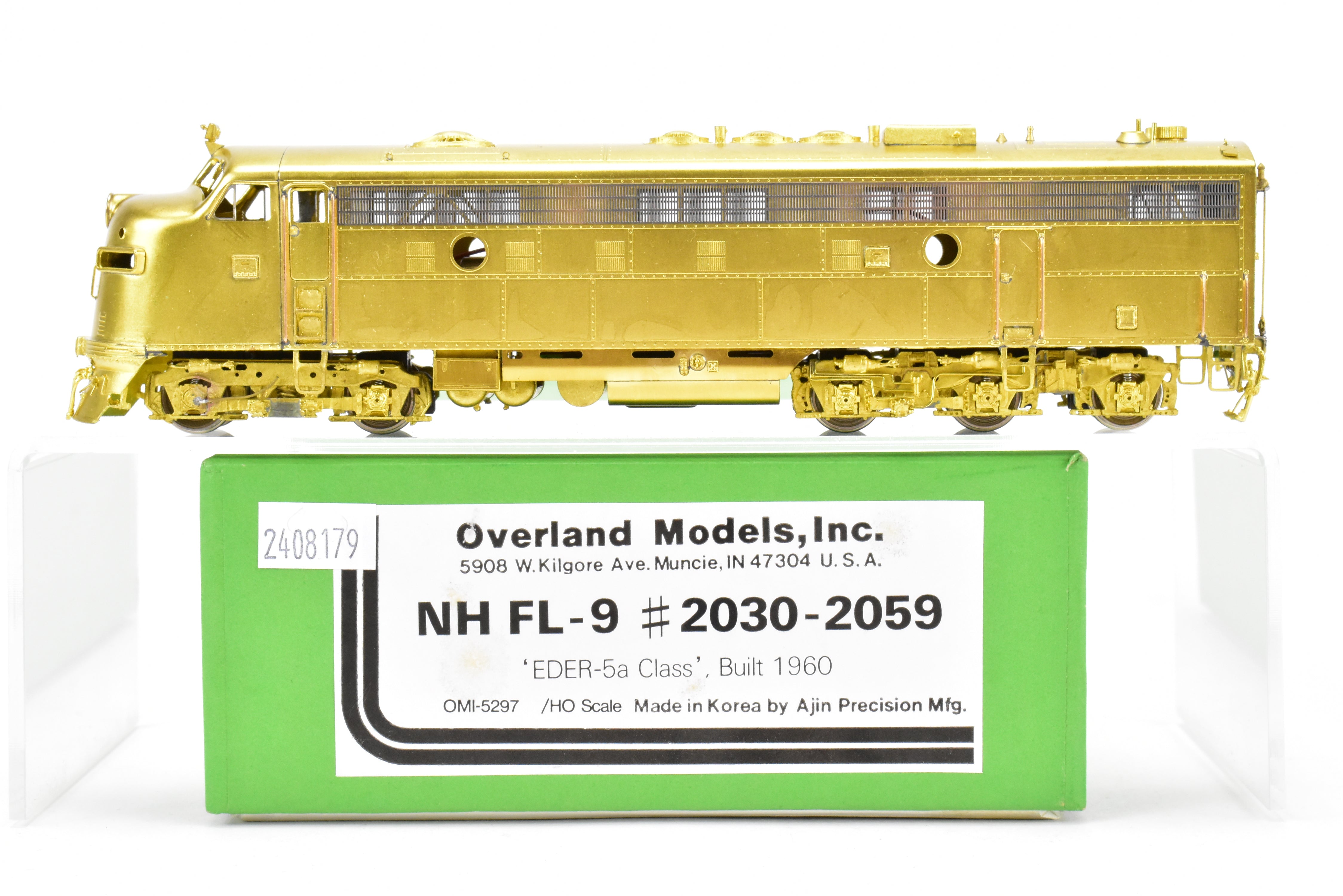 HO Scale Brass Model Train - Overland Models Inc. New Haven EMD FL - 9 Locomotive #2030 - 2059
