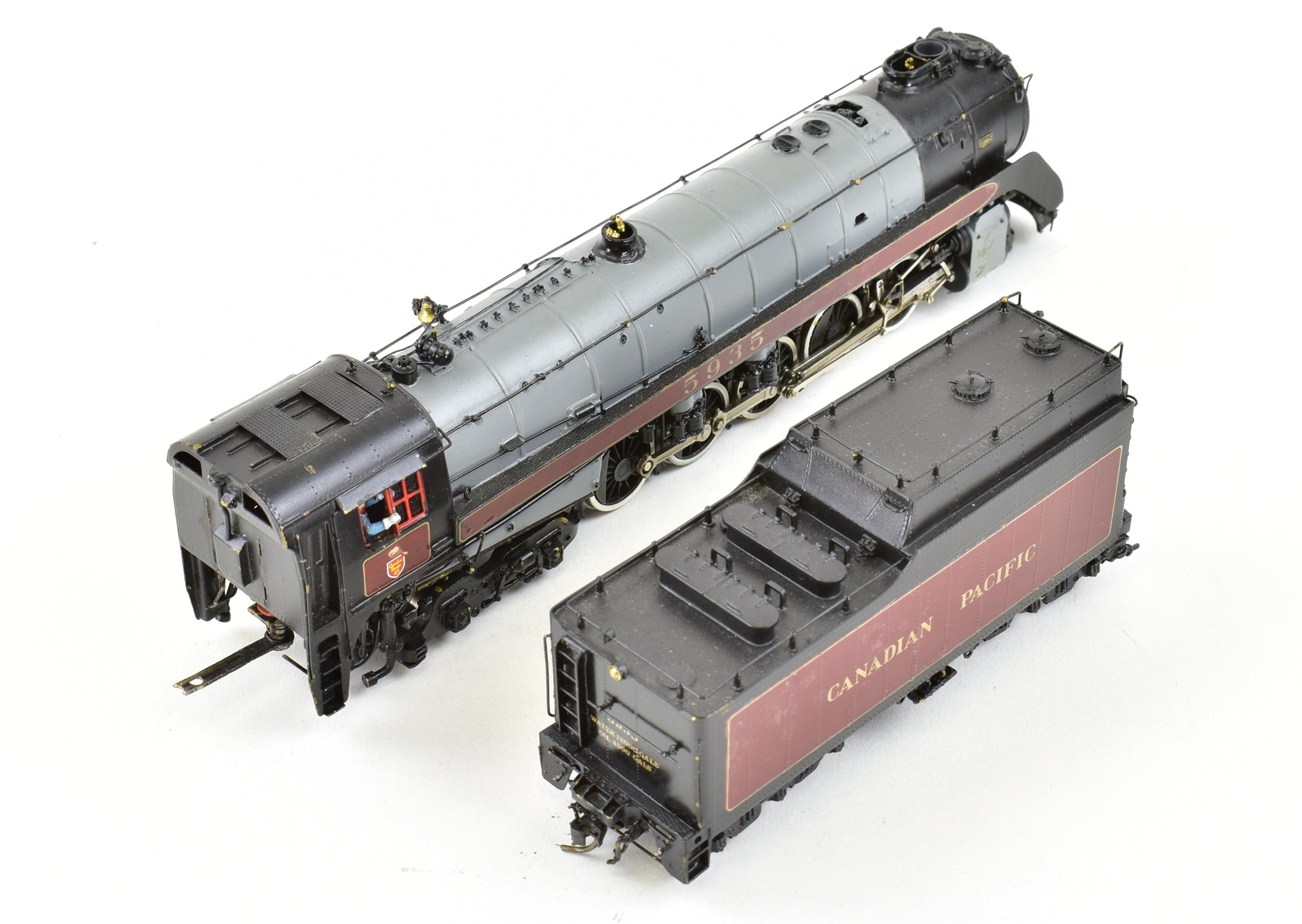 HO Scale Brass Model Train - Van Hobbies Canadian Pacific Railway T-1c 2-10-4 Selkirk with Custom Painting