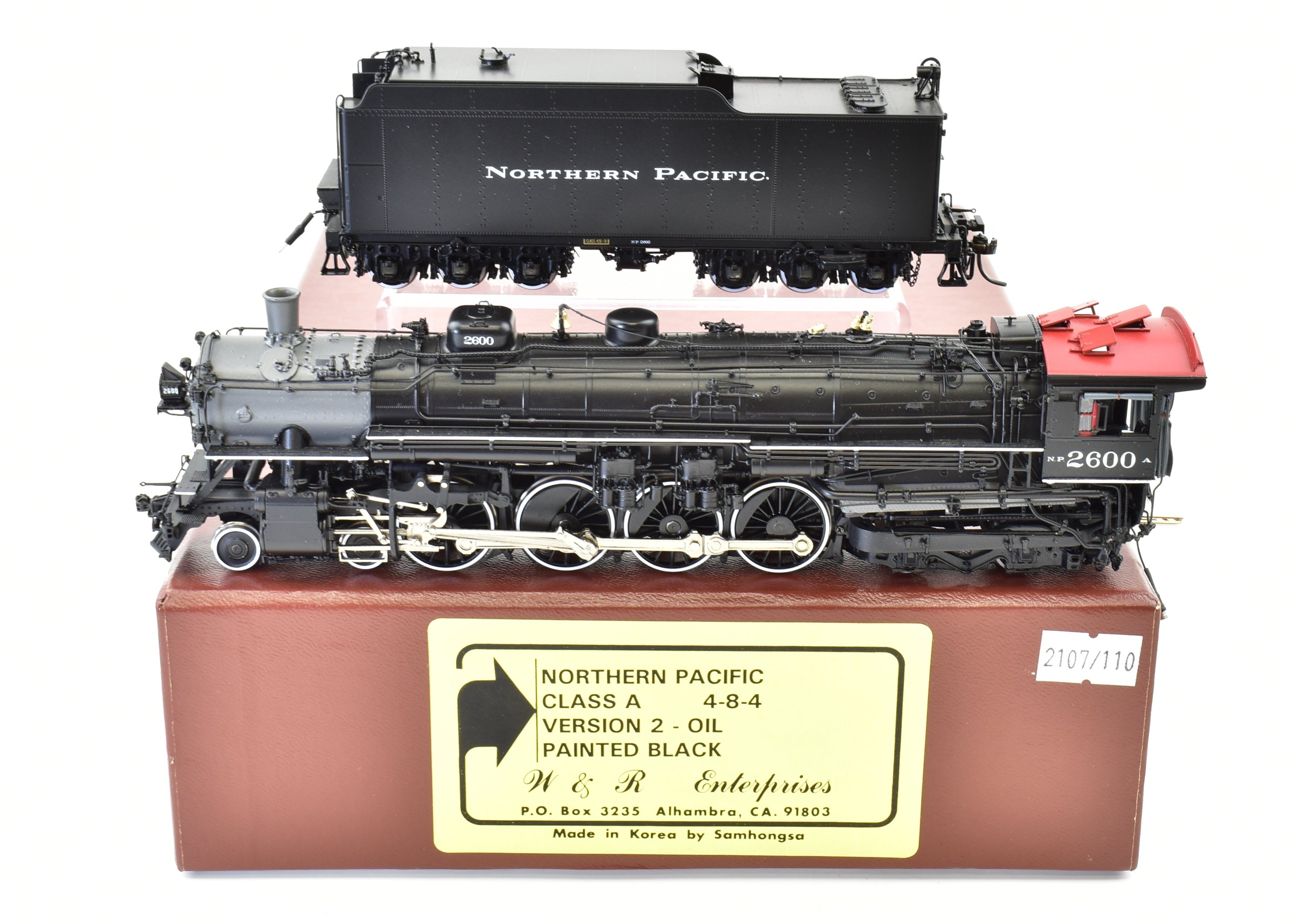 HO Brass W&R Enterprises NP Northern Pacific Class A 4-8-4 V2 FP #2600 Model