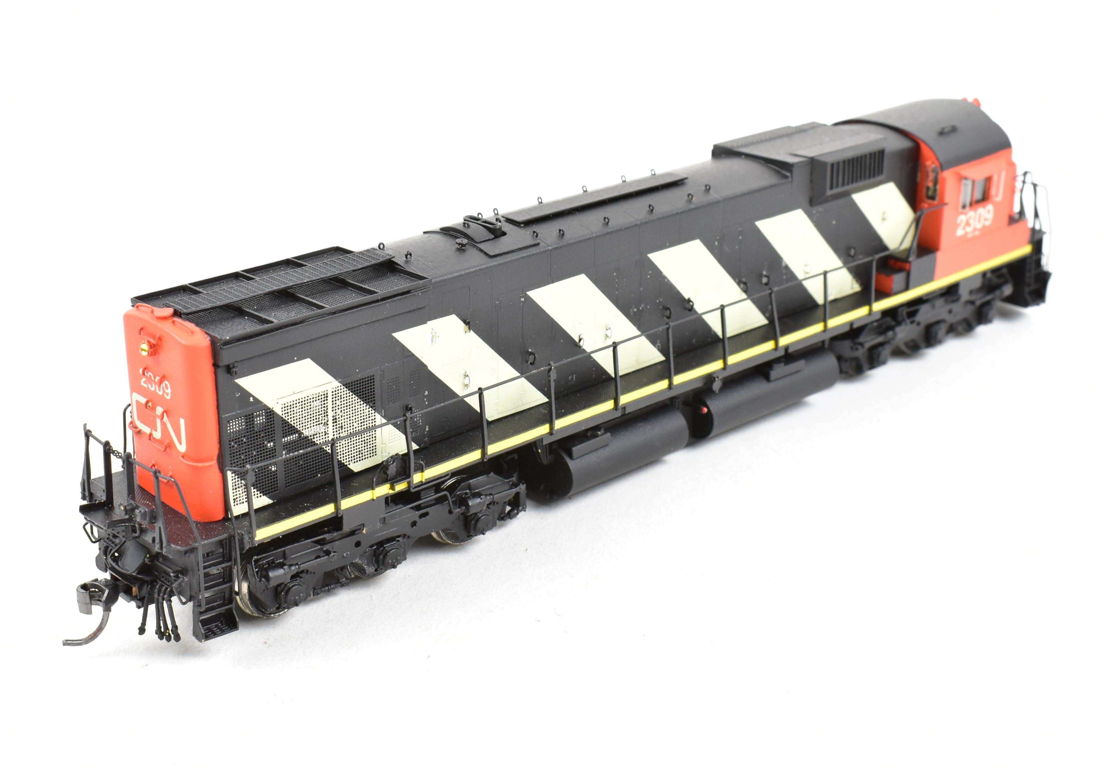 HO Scale Brass Model Train - Overland Models Inc. Canadian National Railway ALCO MLW M636 Custom Painted Locomotive