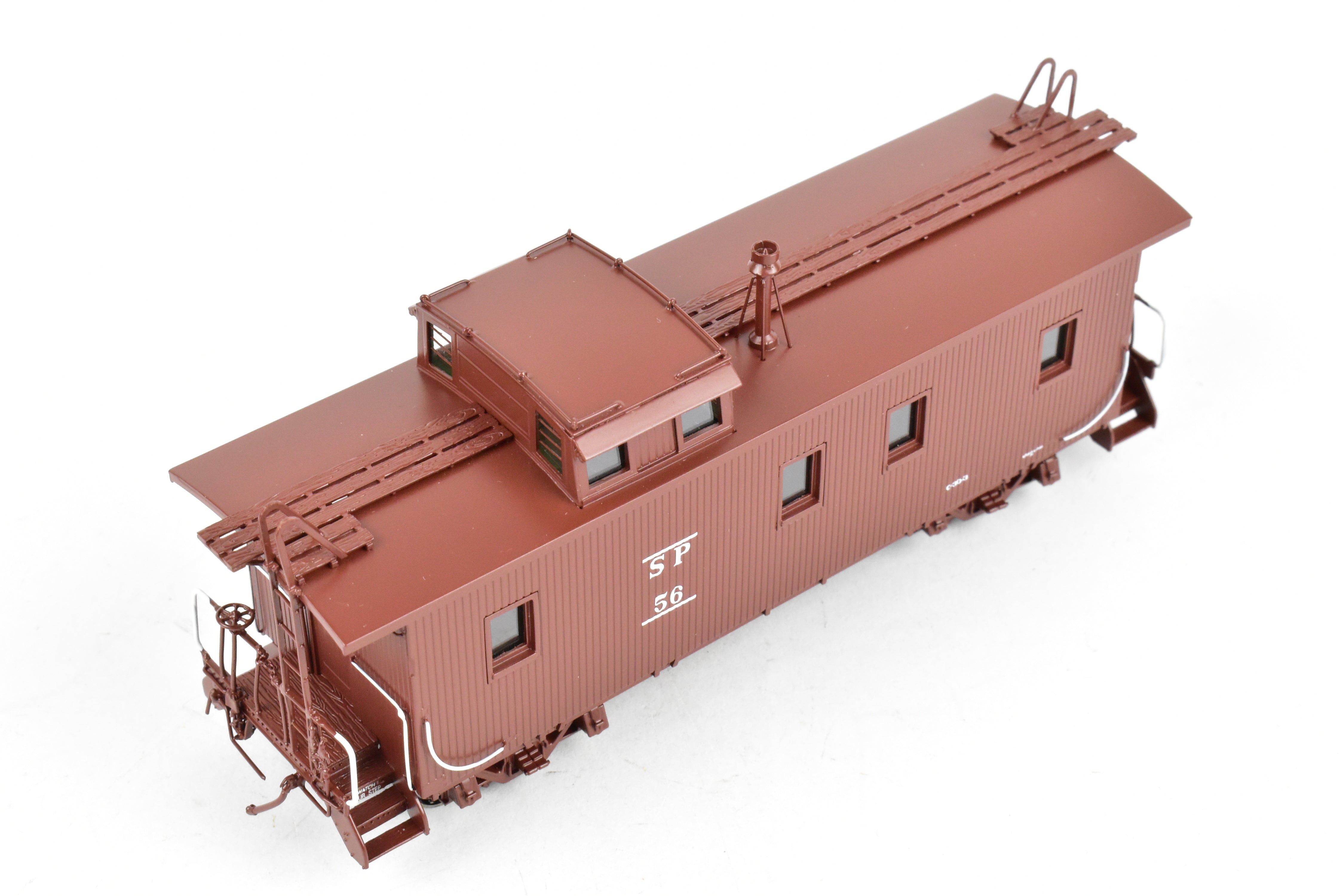 HO Scale Brass CIL - Challenger Imports Southern Pacific Wood Side Caboose Model with Slant Side Cupola, Class C - 30 - 3, Freight Car No. 56