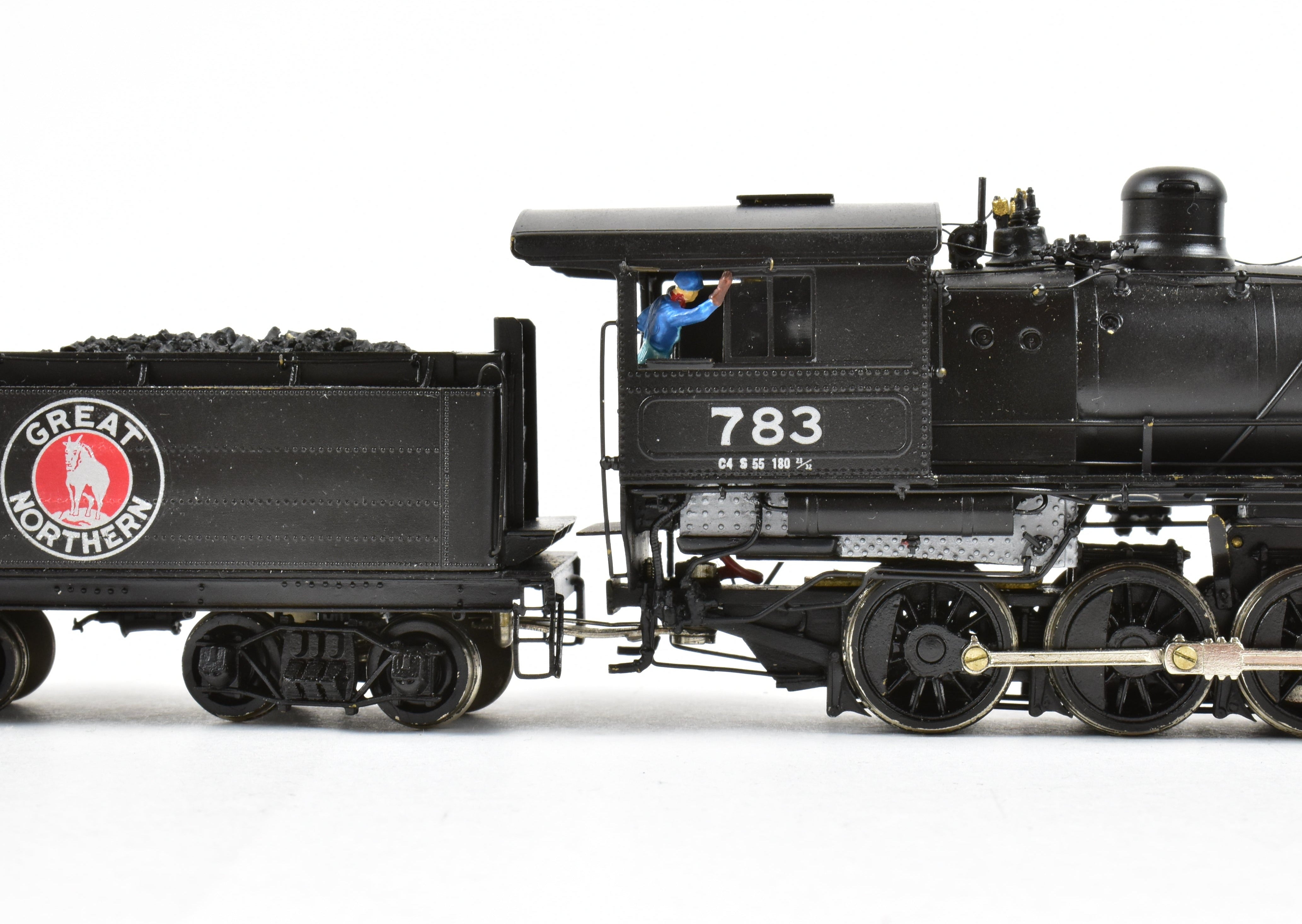 HO Scale Brass Model Train - Oriental Limited Great Northern Class C - 4 0 - 8 - 0 Switcher Locomotive CP No. 783