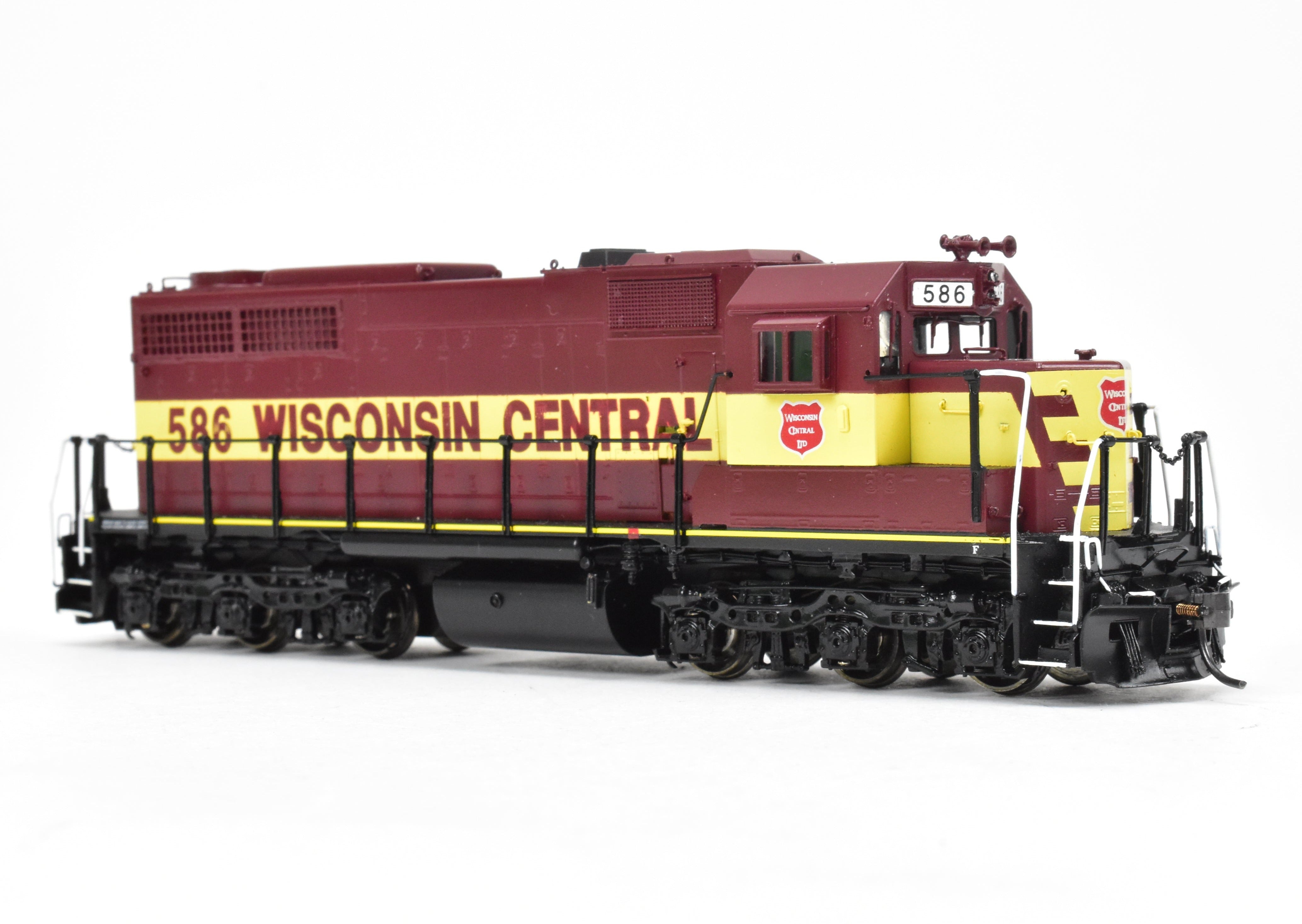 HO Scale Brass Diesel Locomotive - Overland Models, Inc. WC - Wisconsin Central EMD SDL39 Factory Painted Model No. 586
