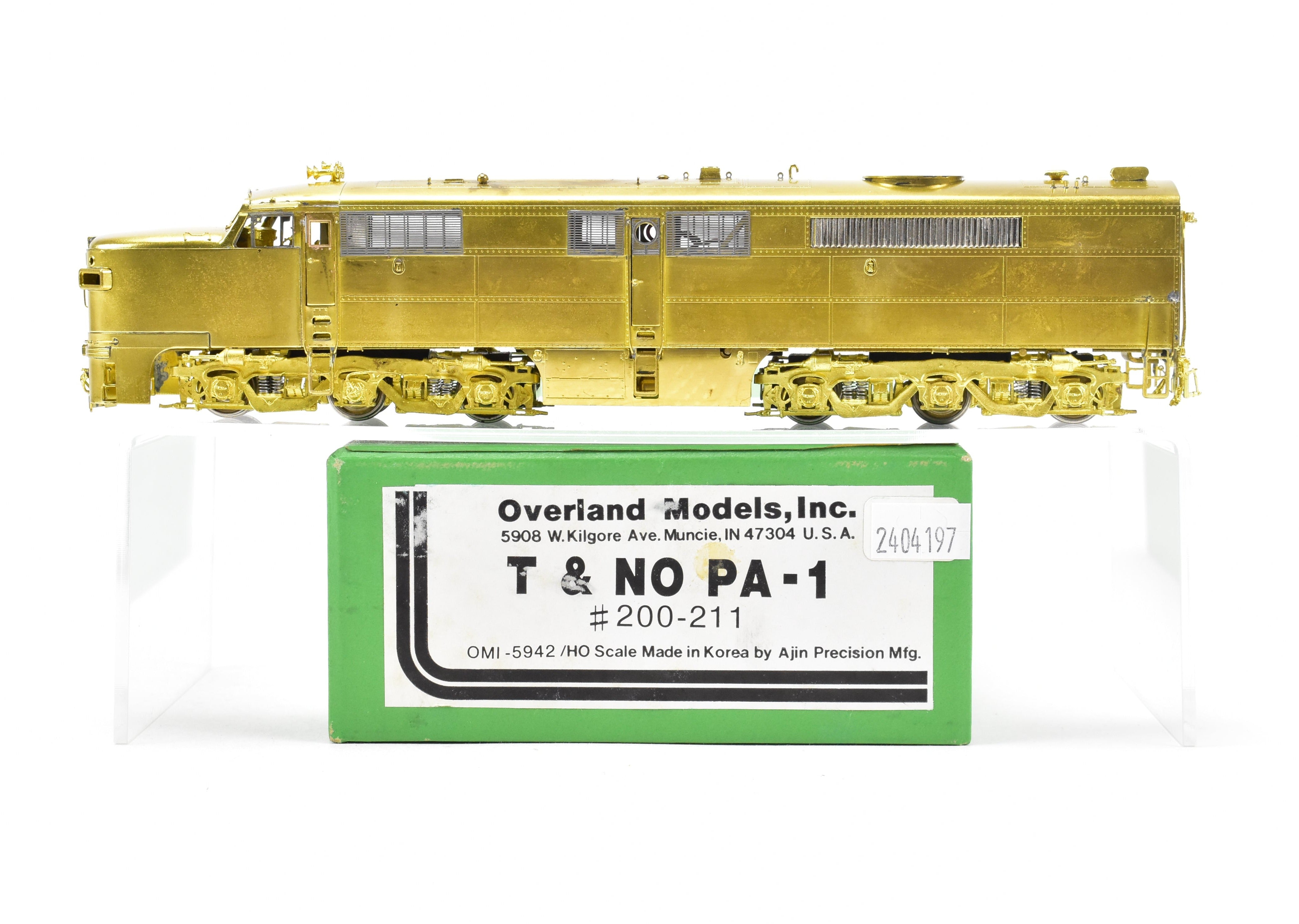 HO Scale Brass Locomotive Model by Overland Models, Inc. - Texas & New Orleans ALCo PA - 1 Variant #200 - 211
