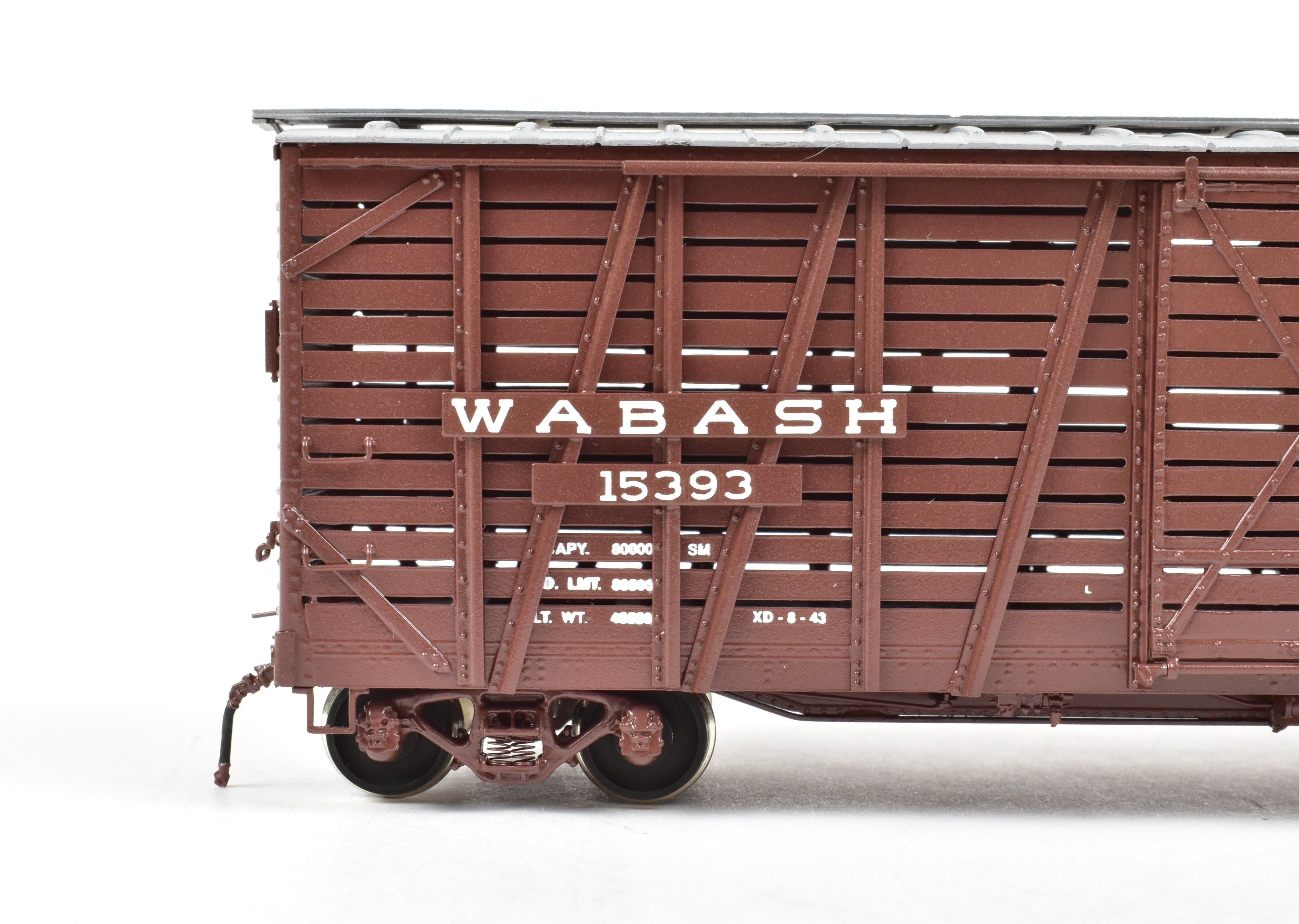 HO Brass OMI Overland Models Wabash Stock Car Factory-Painted, Like New