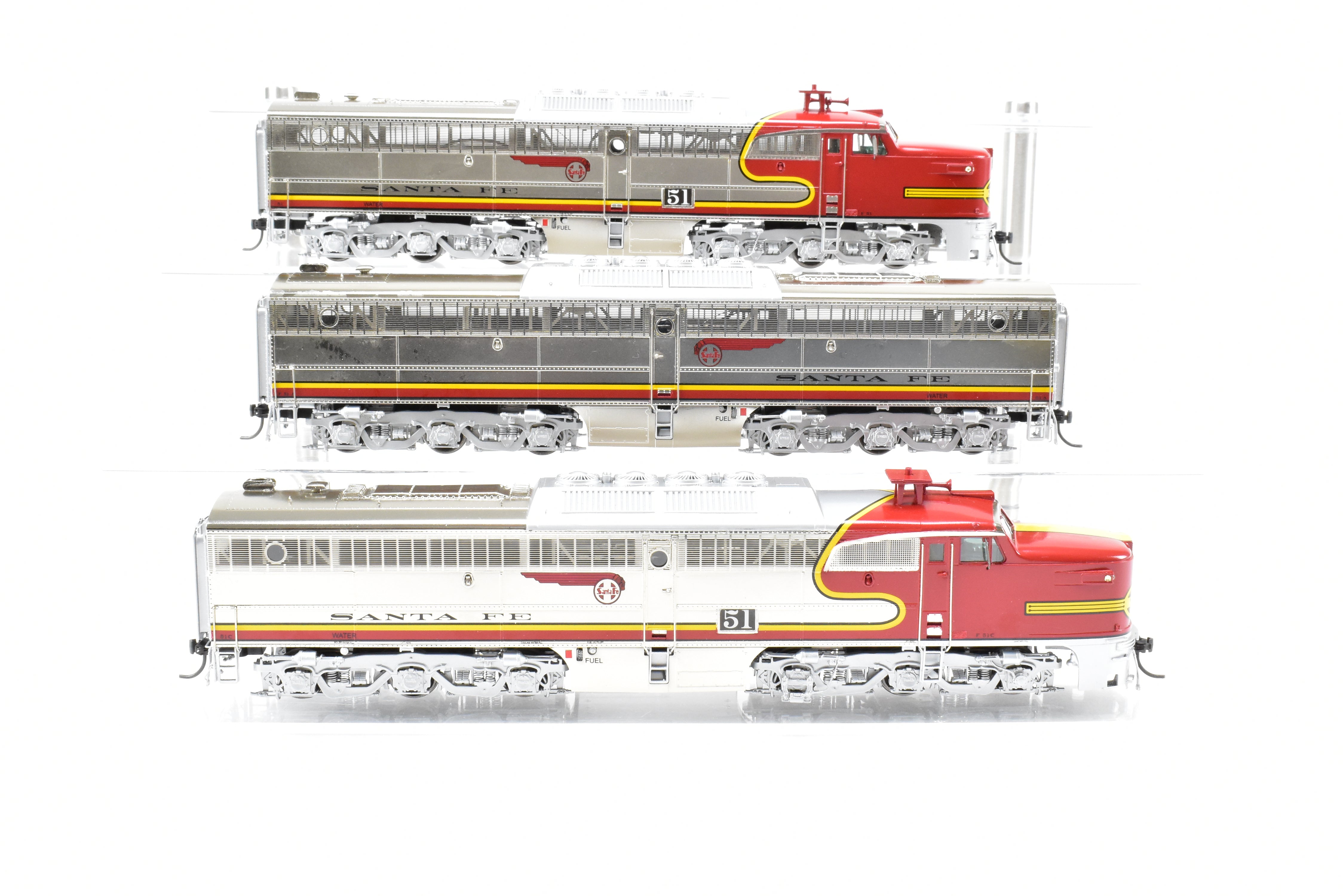 HO Brass OMI AT&SF Santa Fe ALCO PA-1/PB-1/EMD Repowered FP Set #51L/#51A/#51C