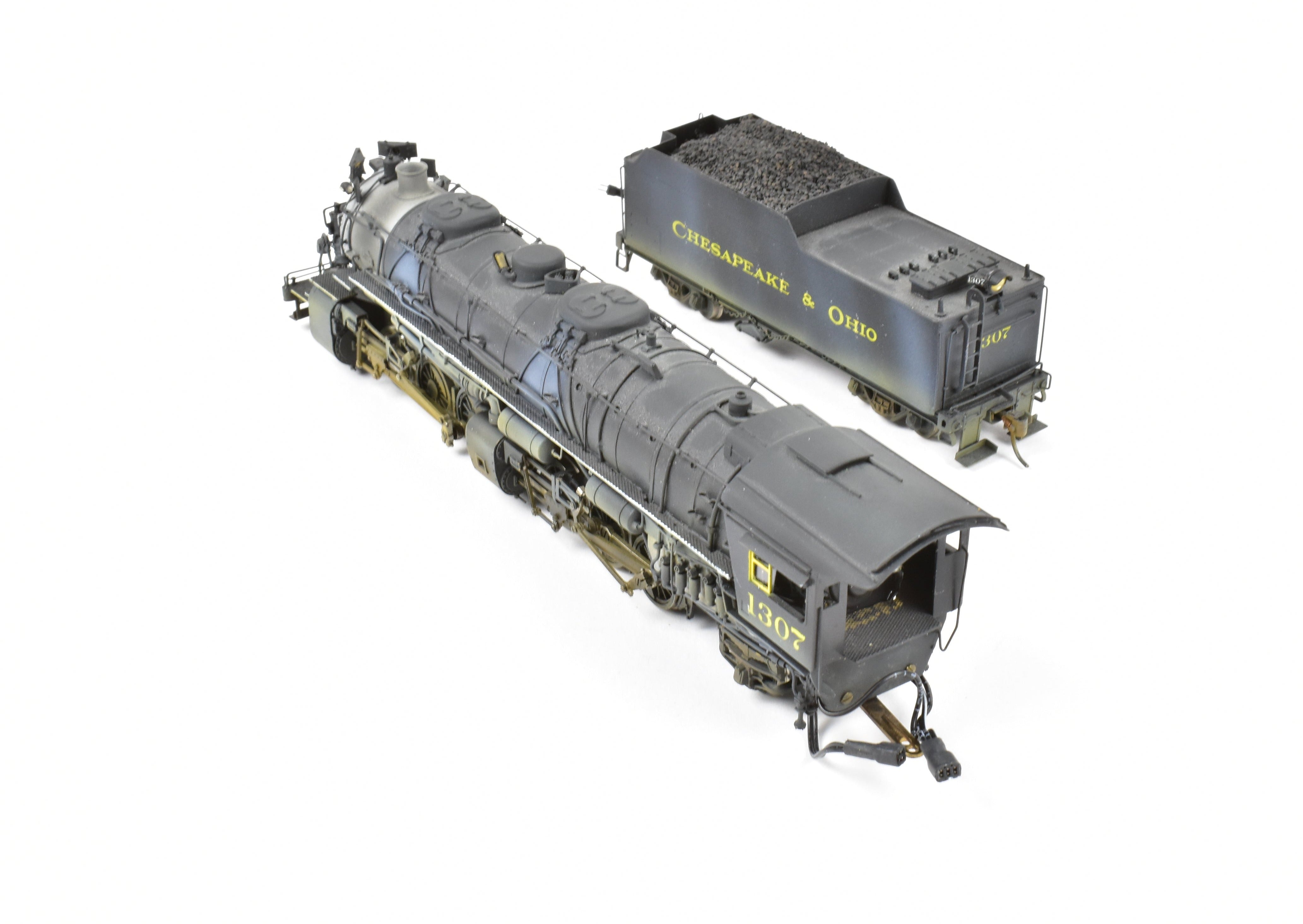 HO Brass PFM Chesapeake & Ohio 2-6-6-2 Mallet 1307 with DCC, Sound & Can Motor