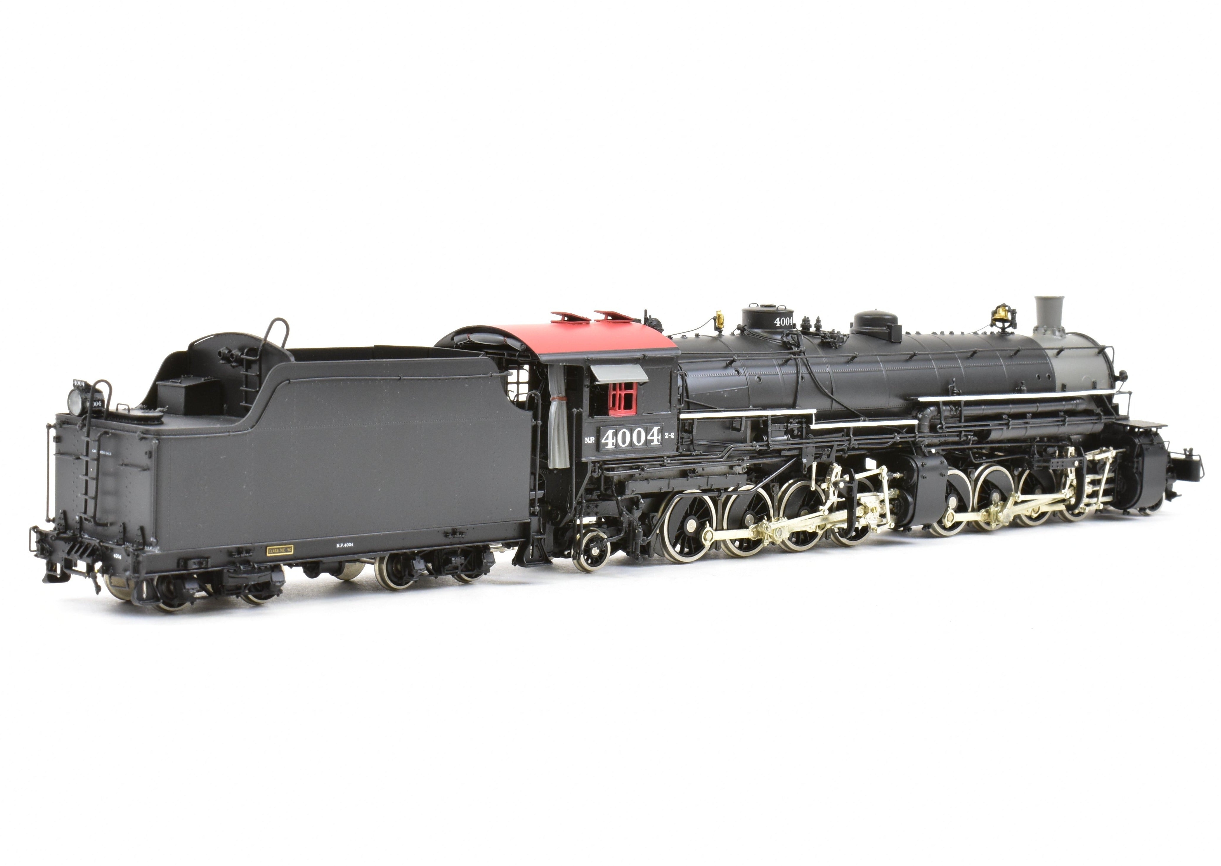 HO Scale Brass Model Train - W&R Enterprises Northern Pacific Class Z - 2 2 - 8 - 8 - 2 Version 3 Factory Painted Locomotive No. 4004