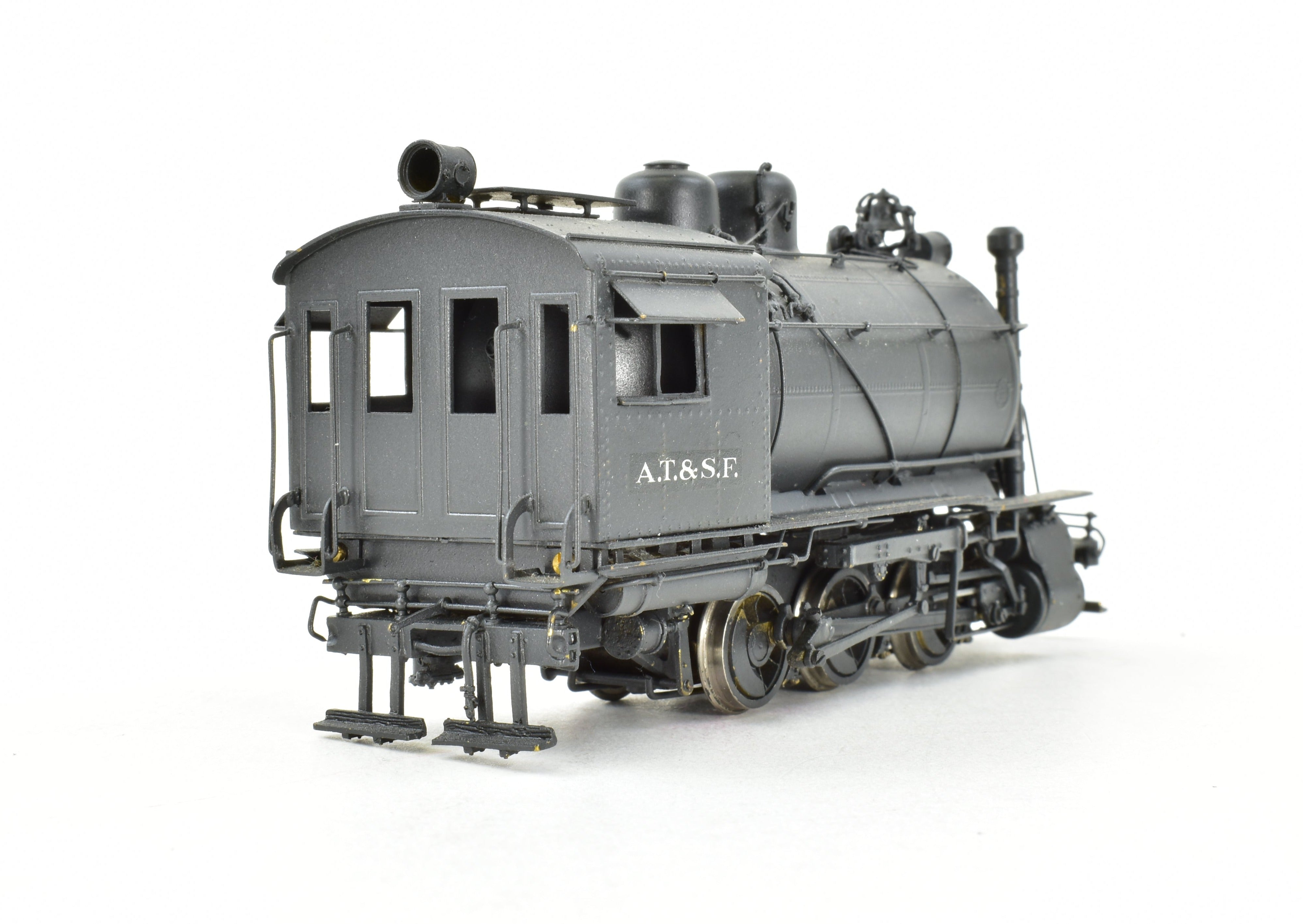 HO Scale Brass Model Train - Westside Model Co. ATSF - Santa Fe 0-6-0T Fireless Cooker #2299 with Custom Painted Finish