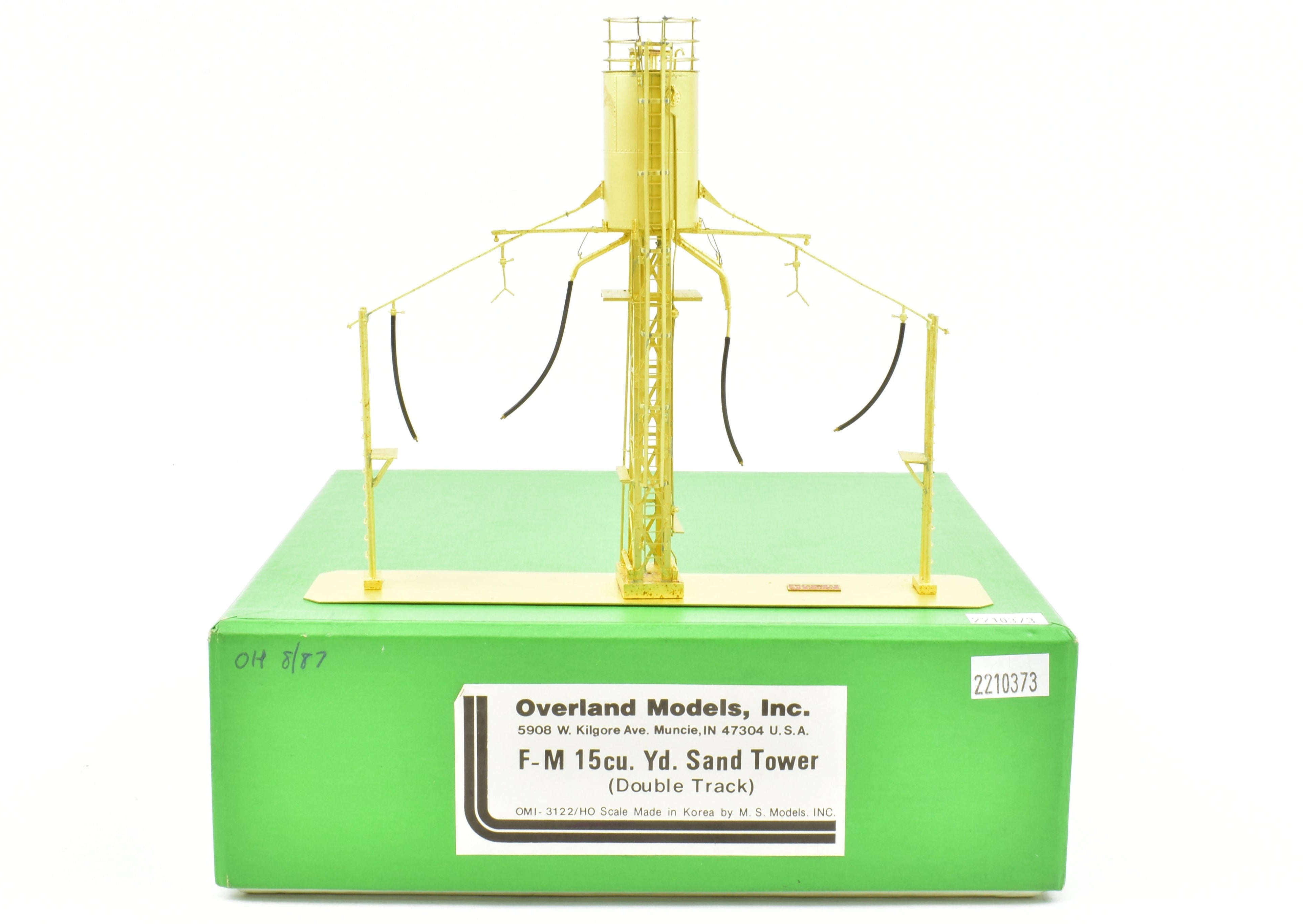 HO Brass OMI by Overland Models: 15 Cubic Yard FM Sand Tower Double Track