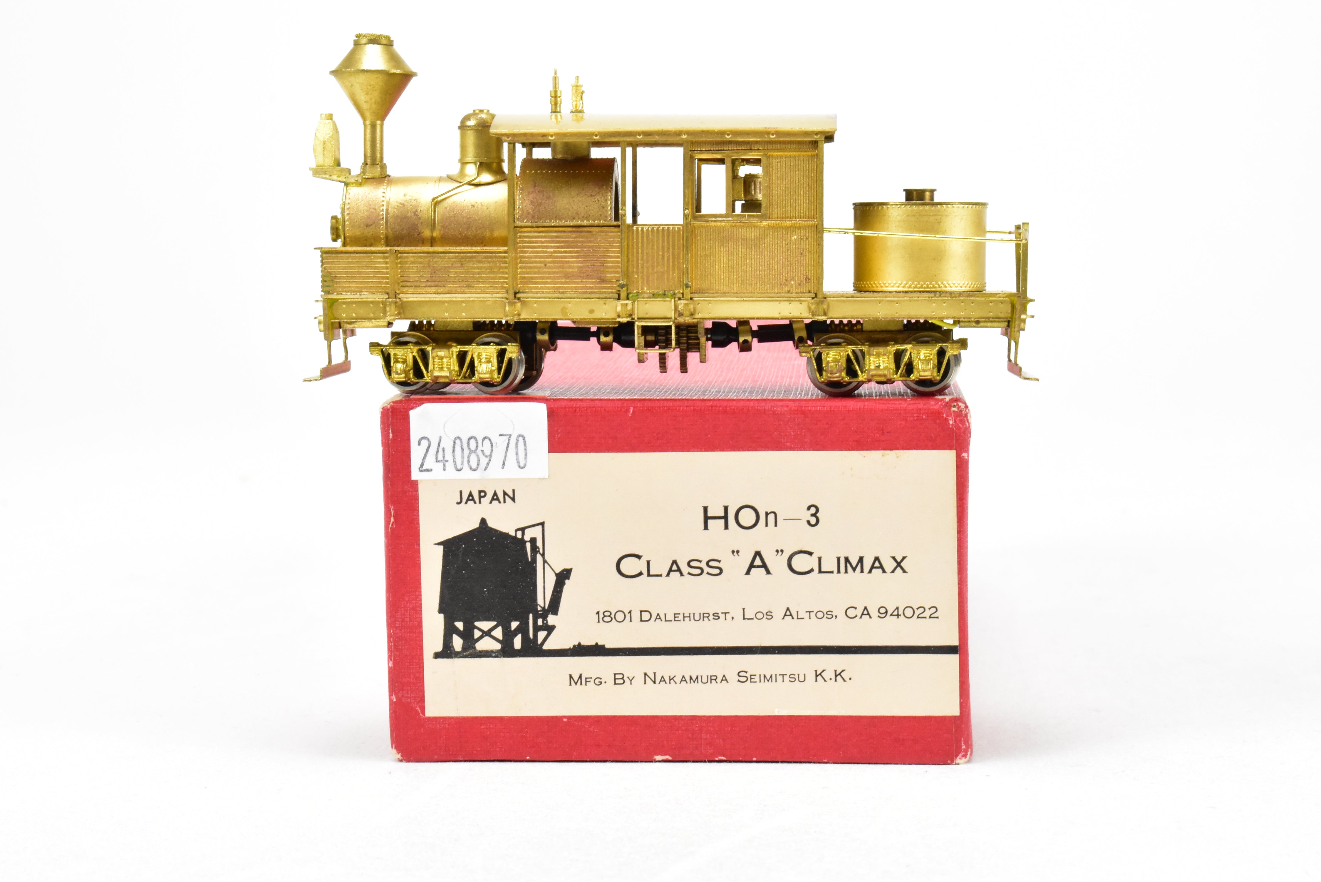 HOn3 Scale Brass Westside Model Co. Collectible Various Logging Class A Climax Horizontal Boiler Model Train