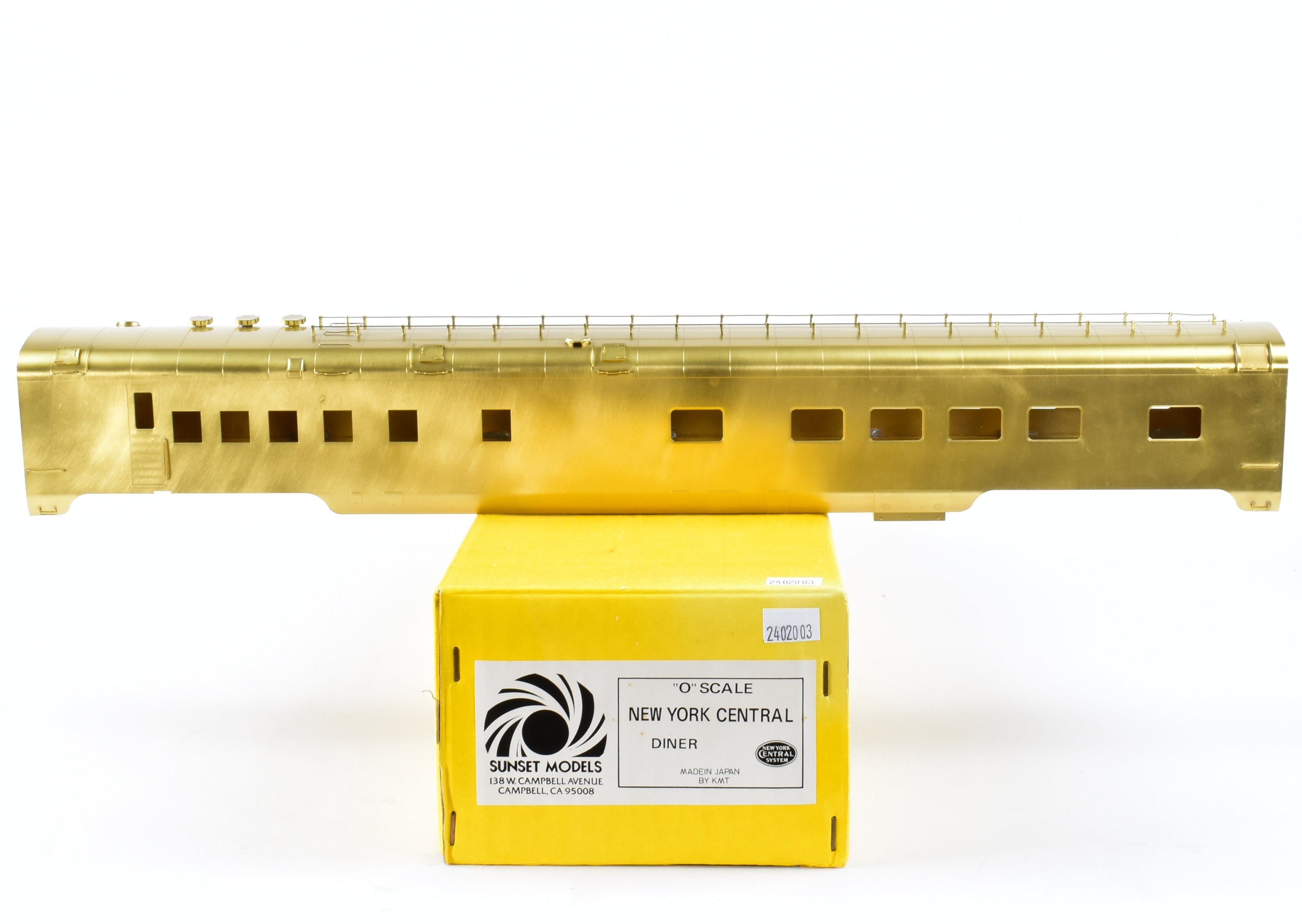 O Scale Brass Sunset Models NYC New York Central Diner 1985 Japan Import