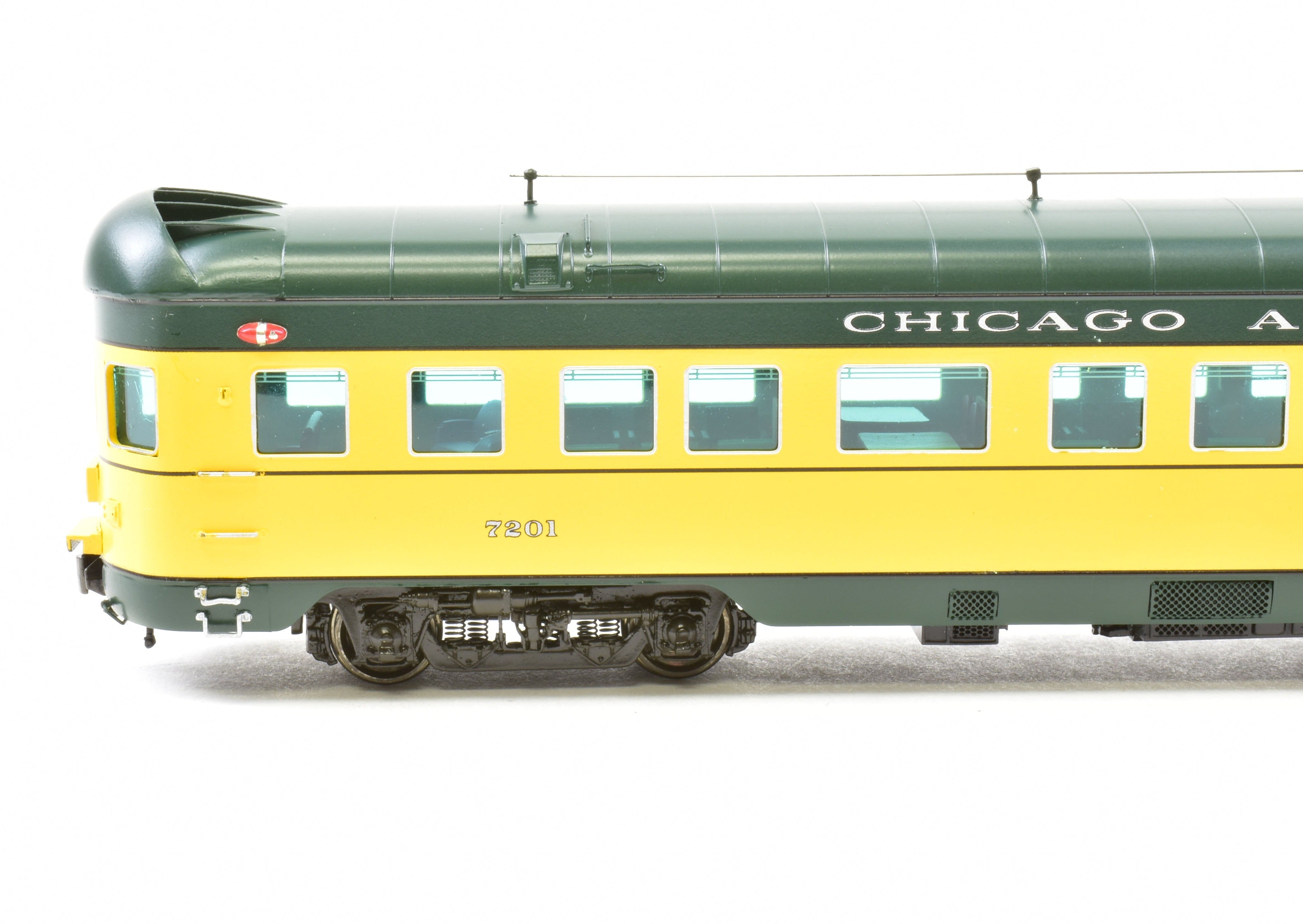 HO Scale Brass C&NW - Chicago and North Western 400 Observation FP 7201 Railway Classic Model