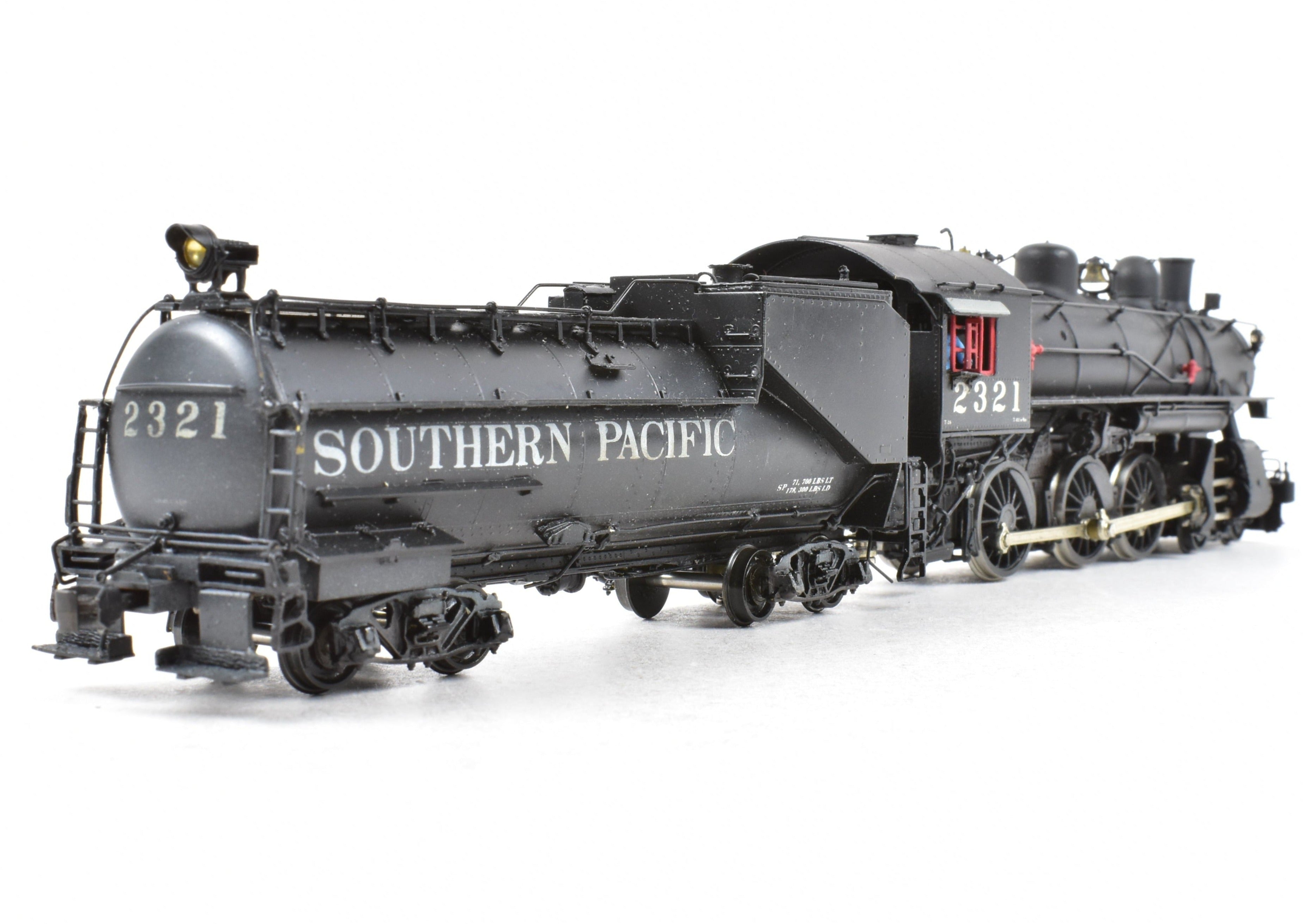 HO Scale Brass Model Train - Precision Scale Co. SP (Southern Pacific) Class T - 28 4 - 6 - 0 Factory Painted with Added DCC Functionality