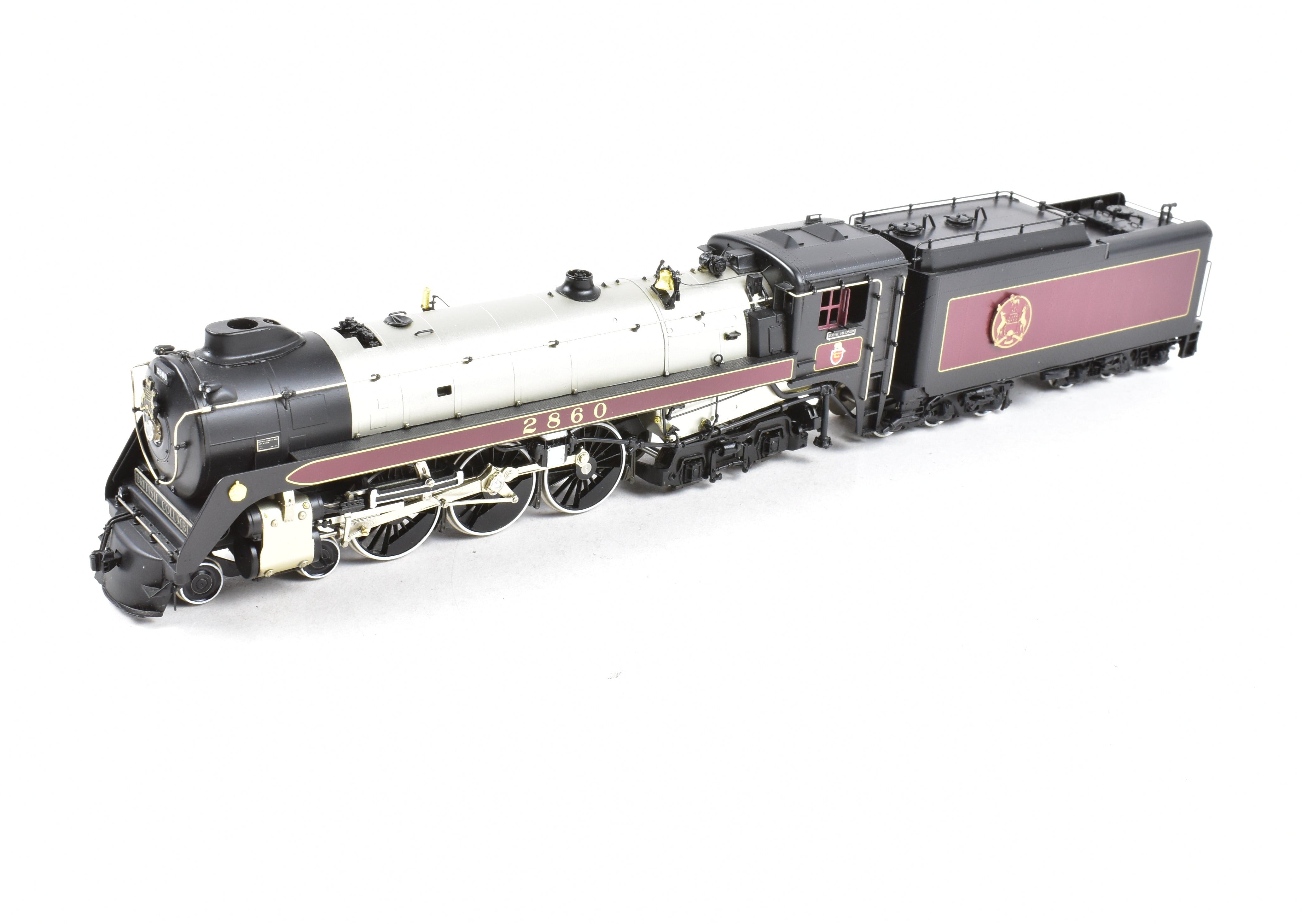 HO Scale Brass Van Hobbies British Columbia Railway 4-6-4 Class H1e Royal Hudson #2860
