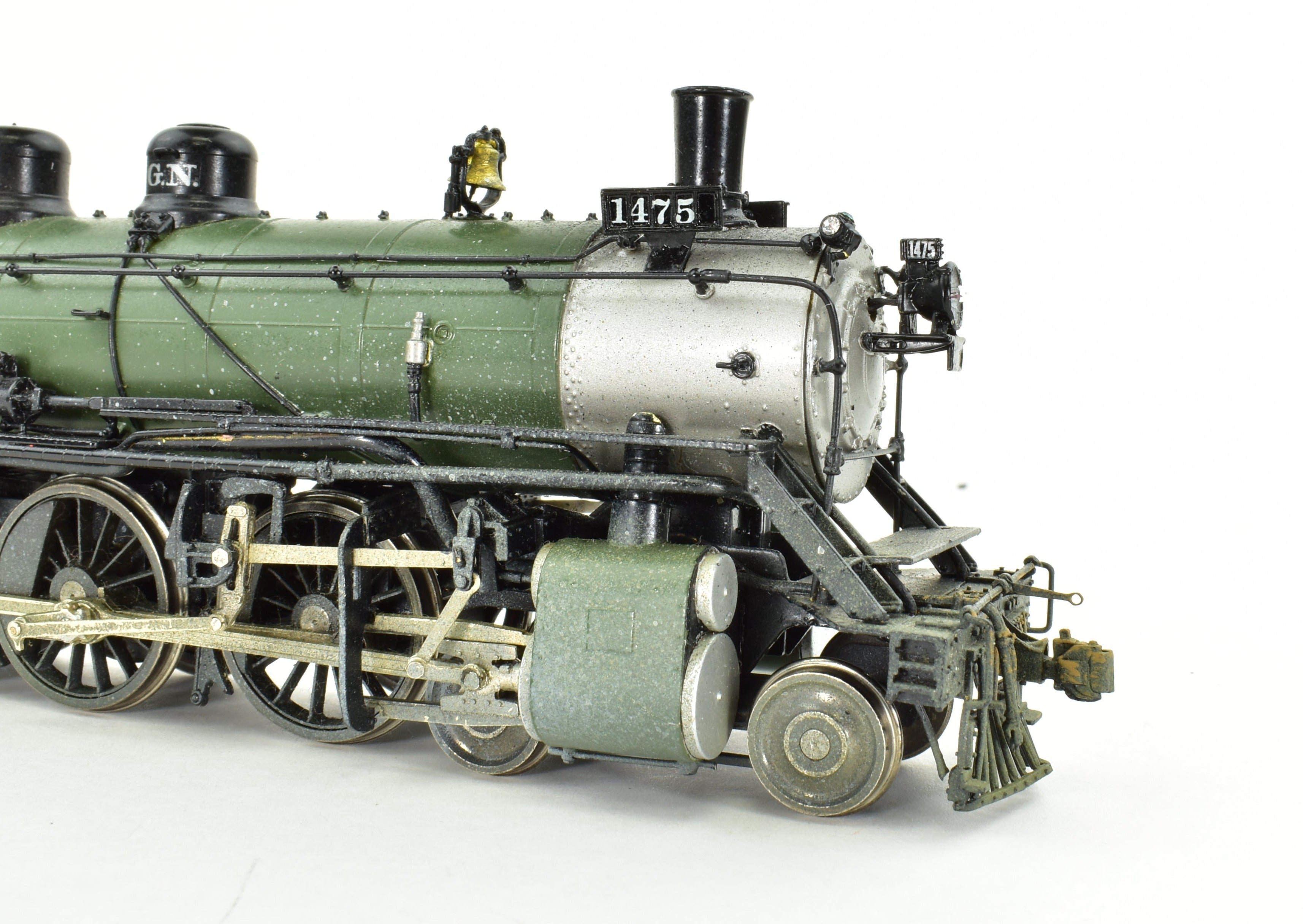 HO Scale Brass Oriental Limited Great Northern 4-6-2 Class H-6 Factory-Painted Model in Glacier Park Scheme, As-Is Condition