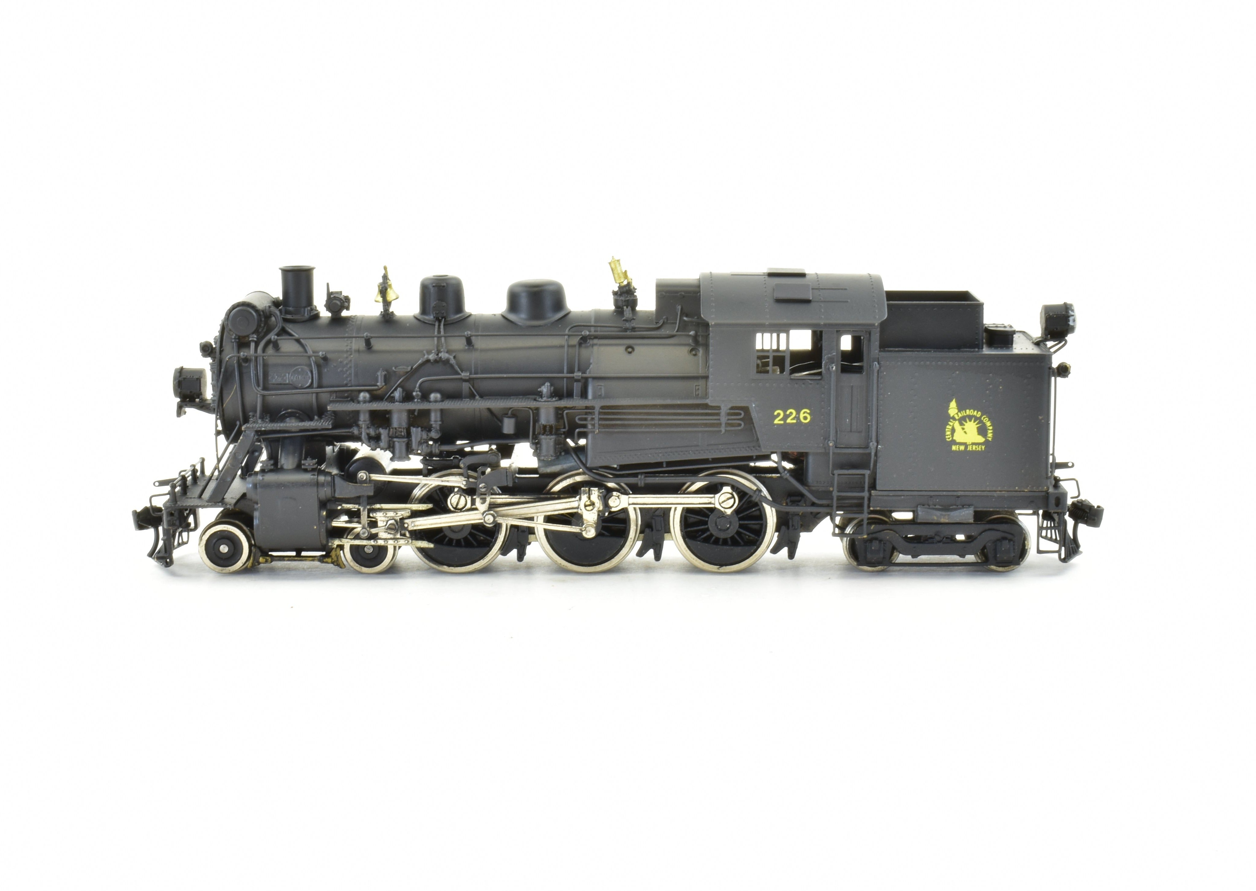 HO Scale Brass Model Train PFM - United CNJ - Central Railroad Of New Jersey 4-6-4T H-1S Custom Painted Locomotive